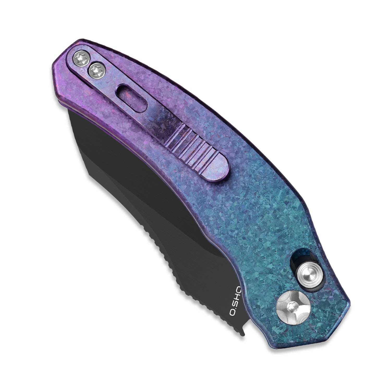 Mini Bulldog | S45VN | Titanium & Crystallized Titanium | KizerB™ 3672SA1