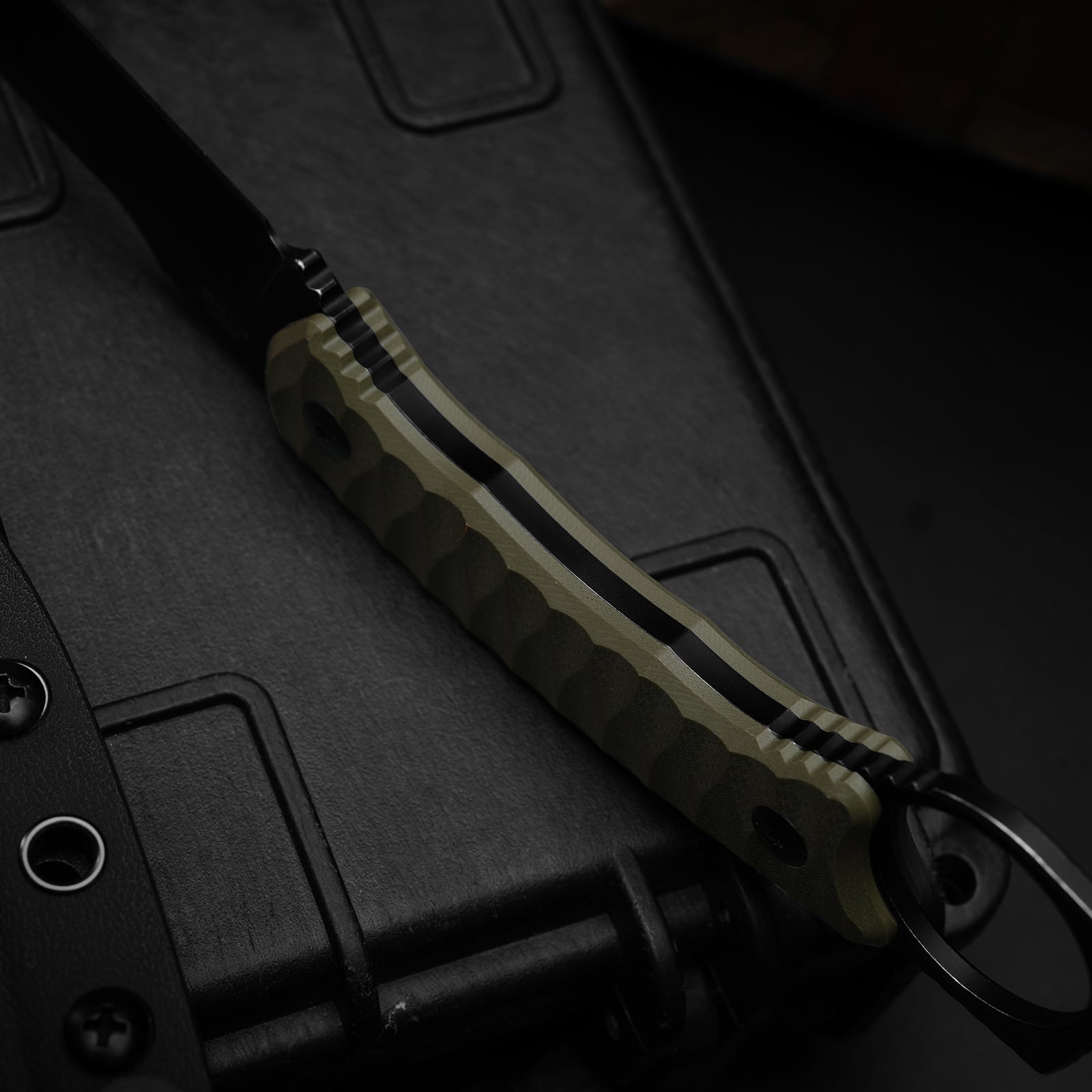 Billy Bones | Deep-Grooved G10 Handle|Lightweight Tactical | AEB-L | Fixed Blade | KizerV™ 1115A2