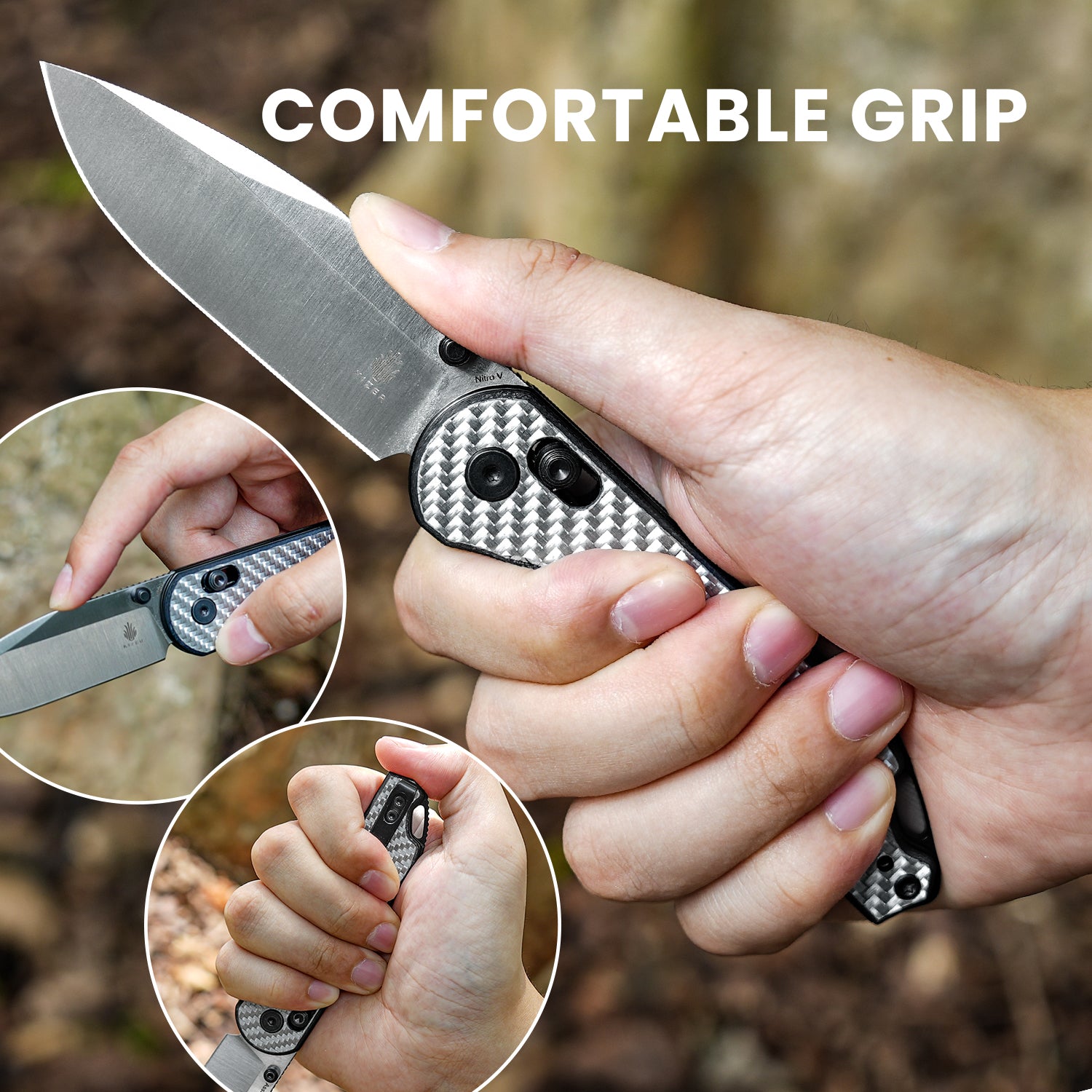 Assassin | Nitro-V | G10 Carbon Fiber | KizerV™ 3549A3