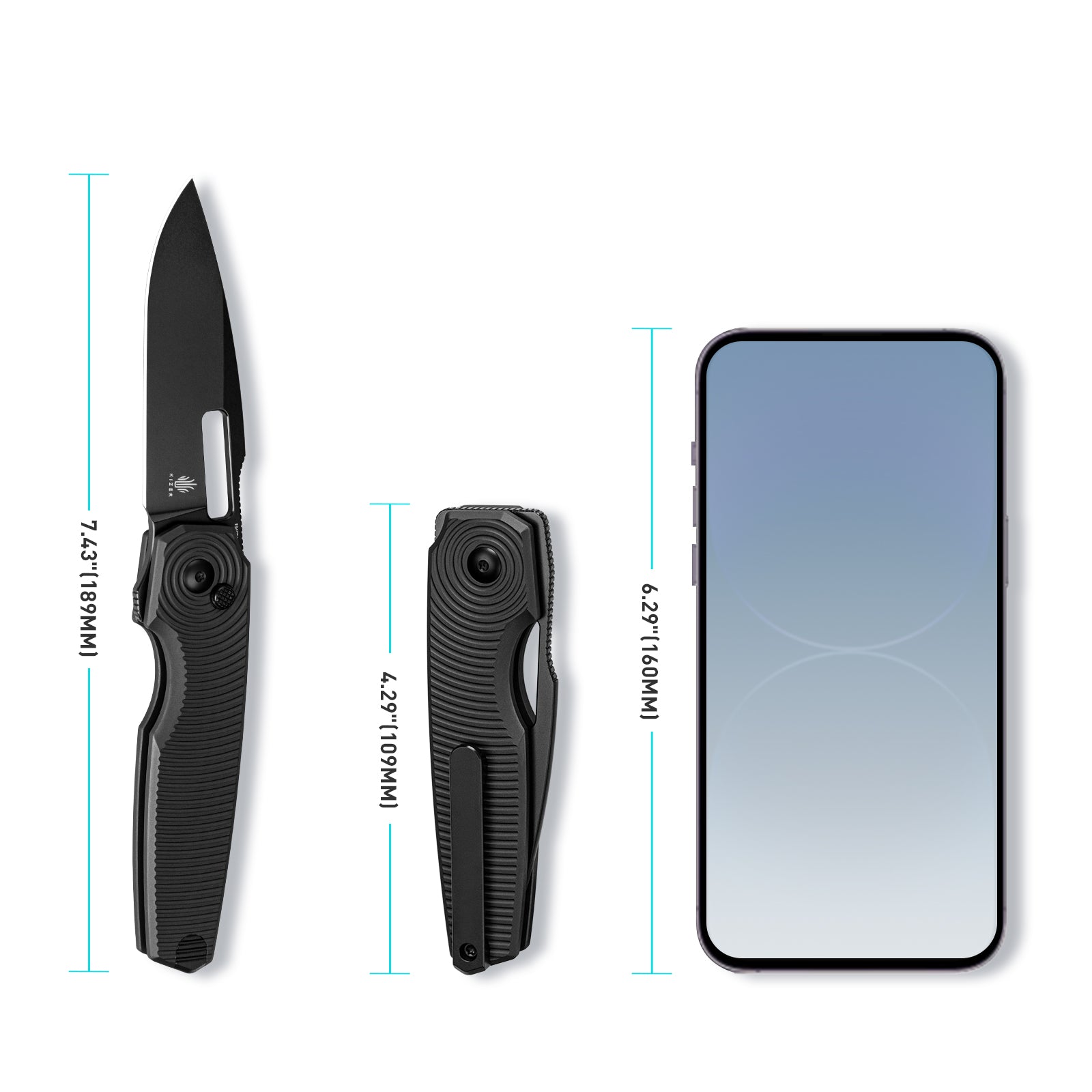 Dogfish | 154CM | Aluminium | KizerV™ 3640C1