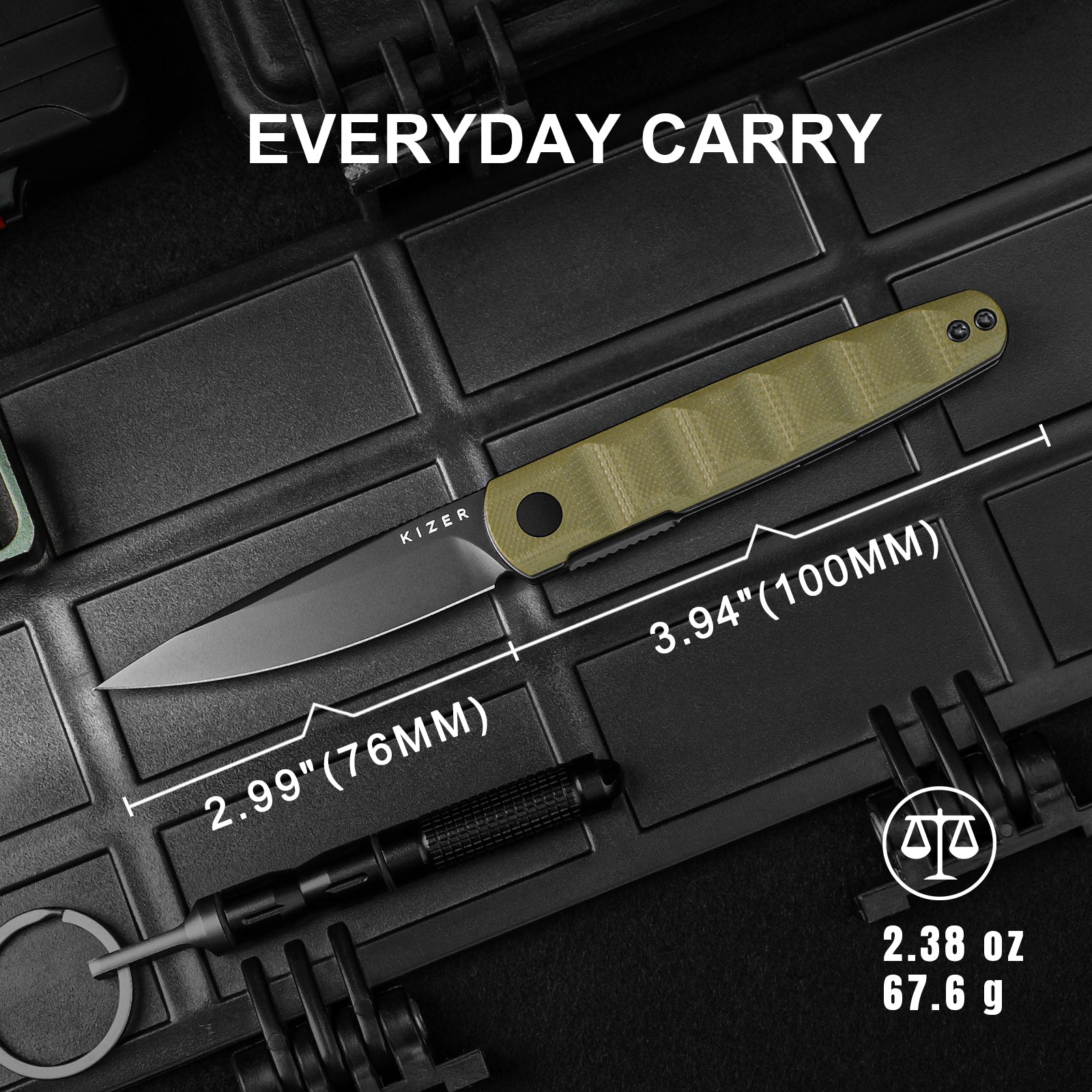 Bamboo | Nitro-V | G10(Olive Green) | KizerV™ 3722A2