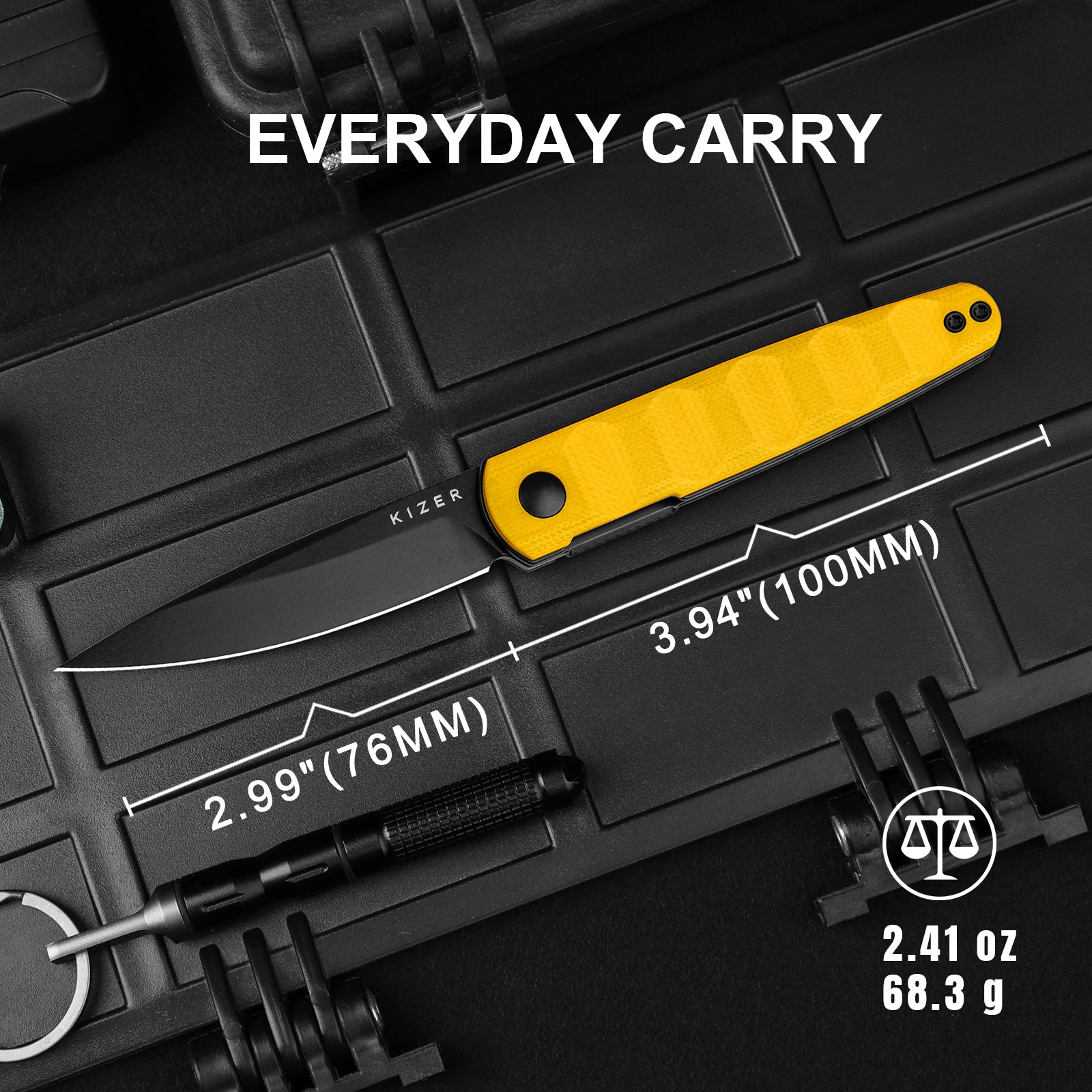 Bamboo | Nitro-V | G10(Yellow)| KizerV™ 3722A3