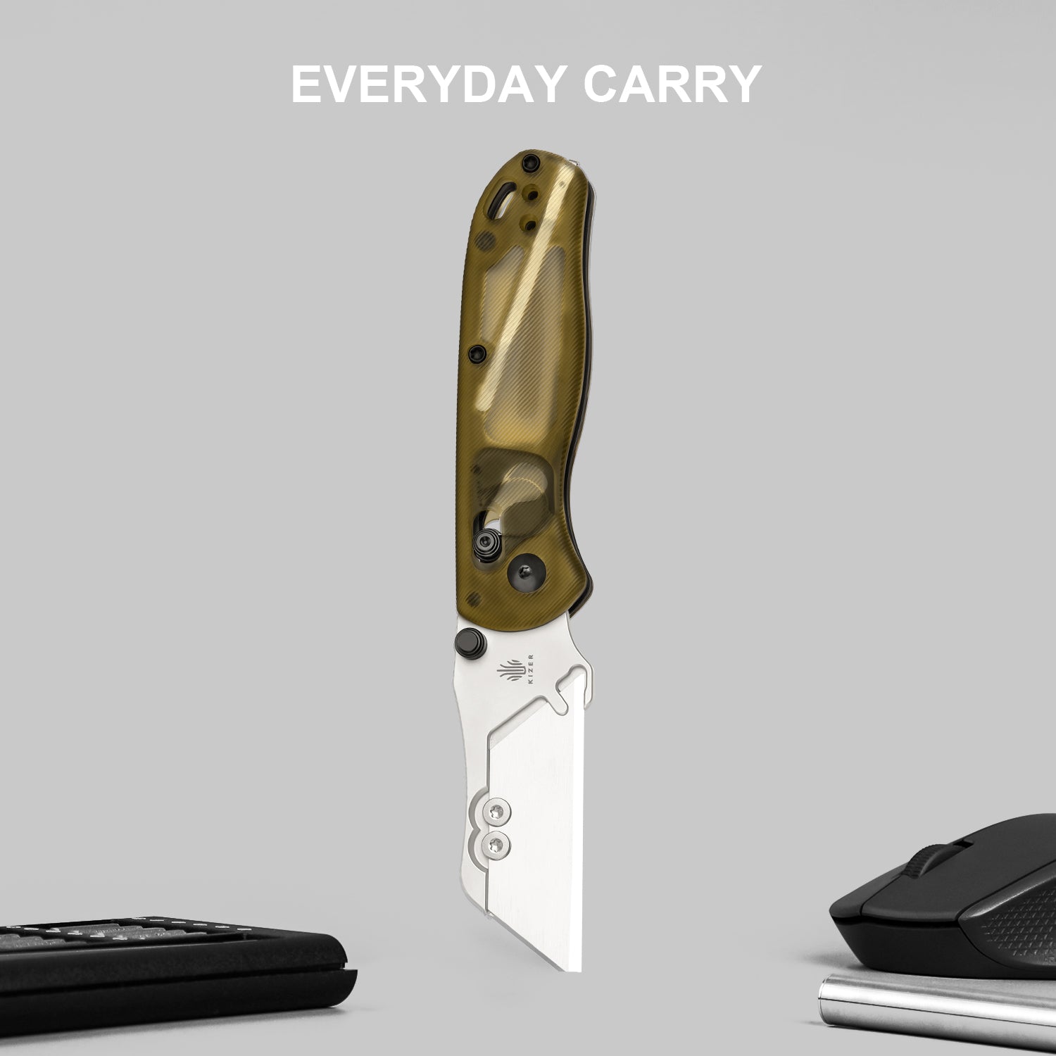 Drop Bear® Utility | Kizer Clutch Lock™ | Uti BEAR 1 | SK5 & 50Cr15MoV | PEI | KizerV™ 3619JA4