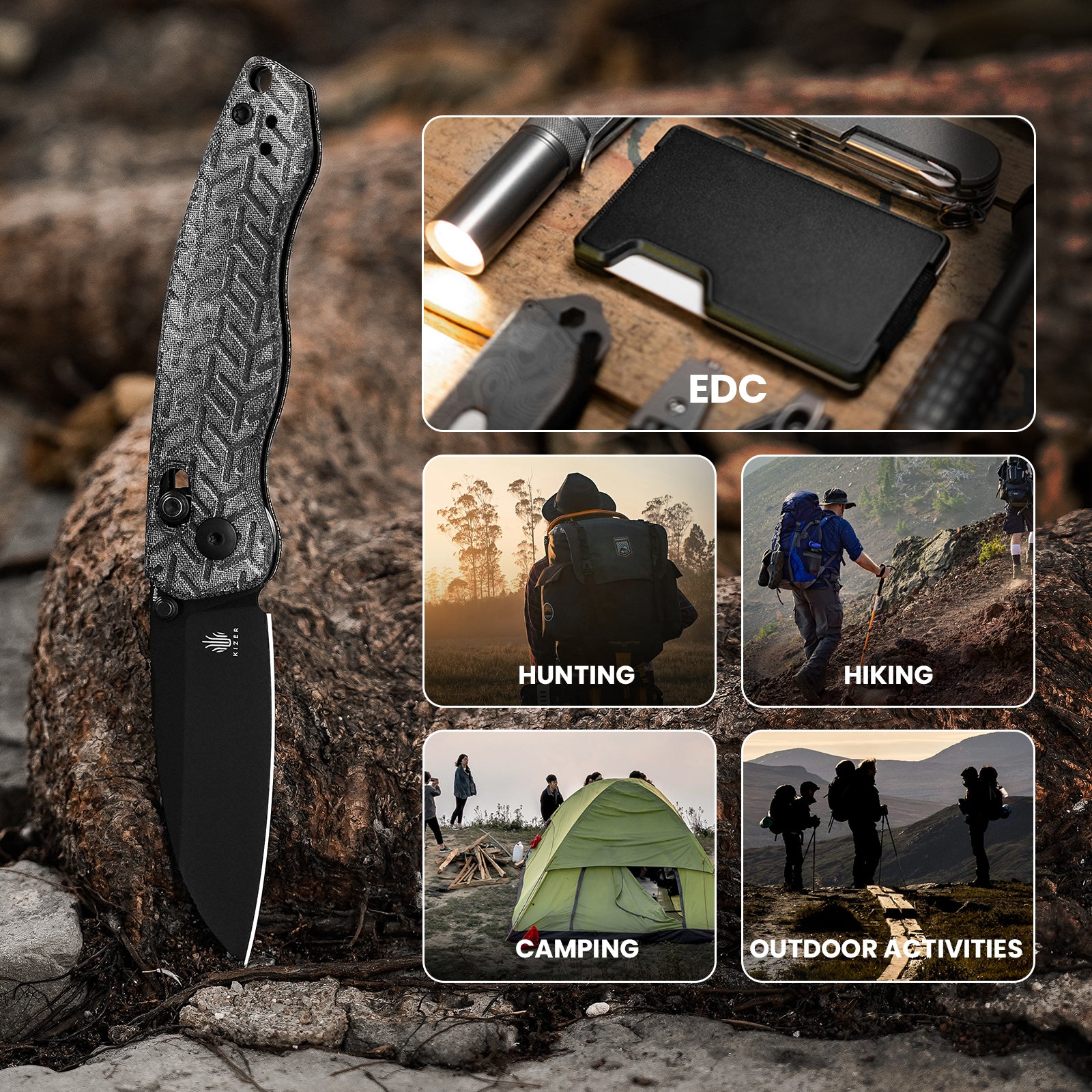 Exist | Nitro-V | Micarta | KizerV™ 3681A1