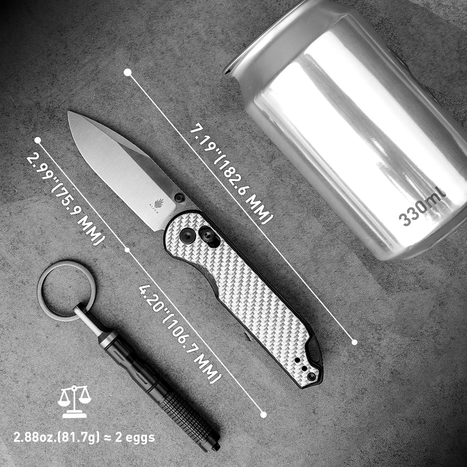 Assassin | Nitro-V | G10 Carbon Fiber | KizerV™ 3549A3