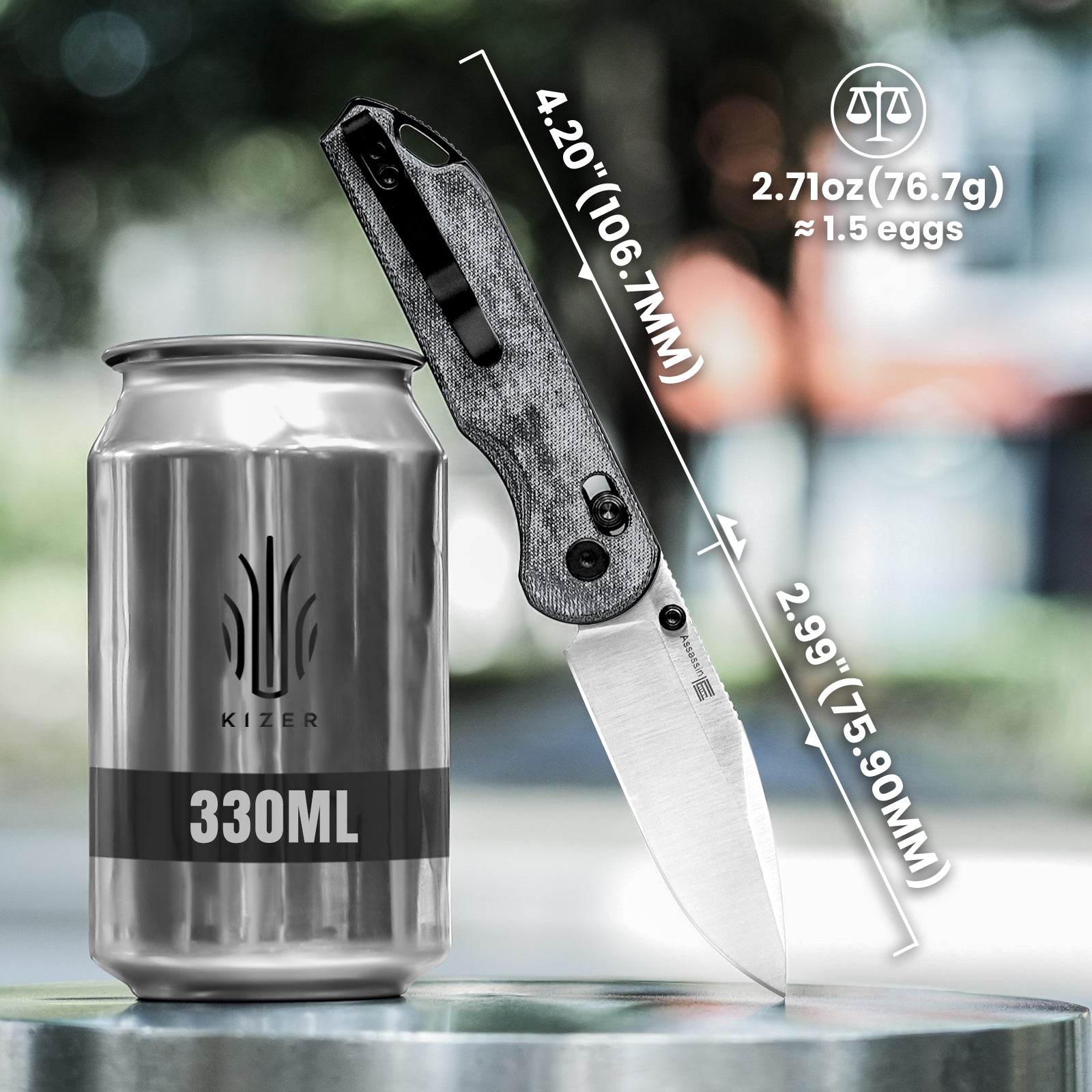 Assassin | Nitro-V | Micarta | KizerV™ 3549A2