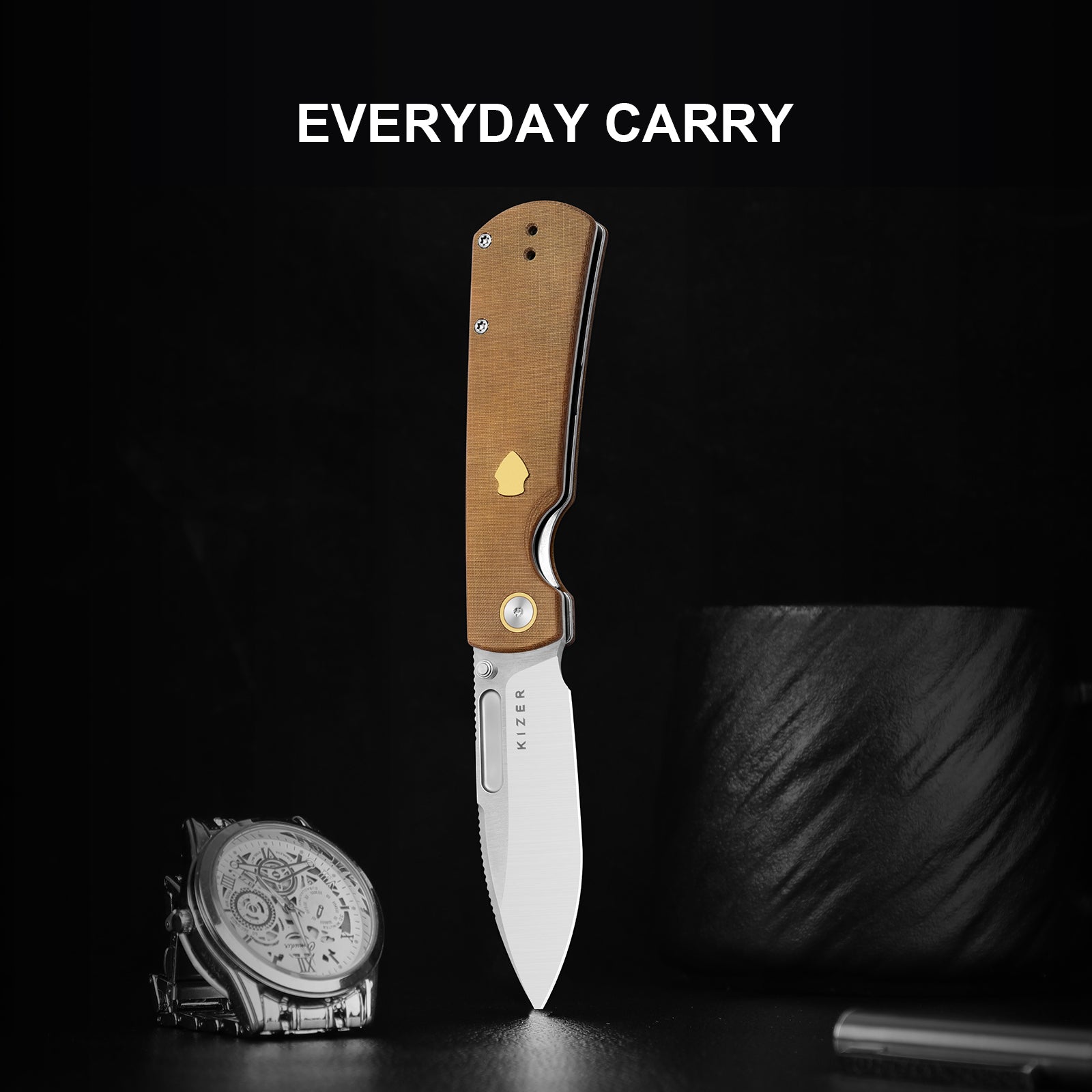 Retro | Nitro-V | Micarta & Brass | KizerV™ 4726A1