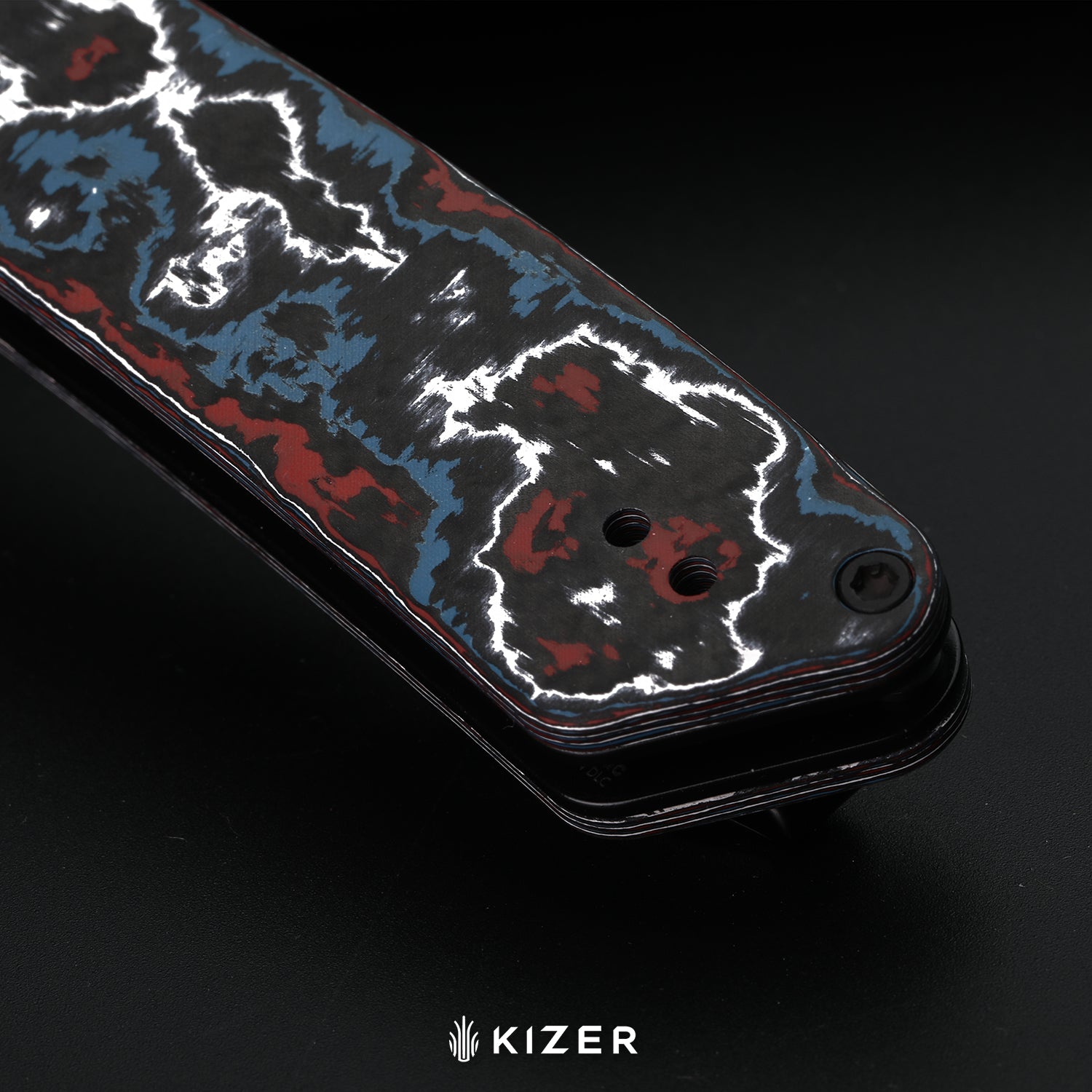 Madrac | Kizer Button Liner Lock™ | Aluminum | S45VN + Hollow Grind | KizerB™ 3693A2