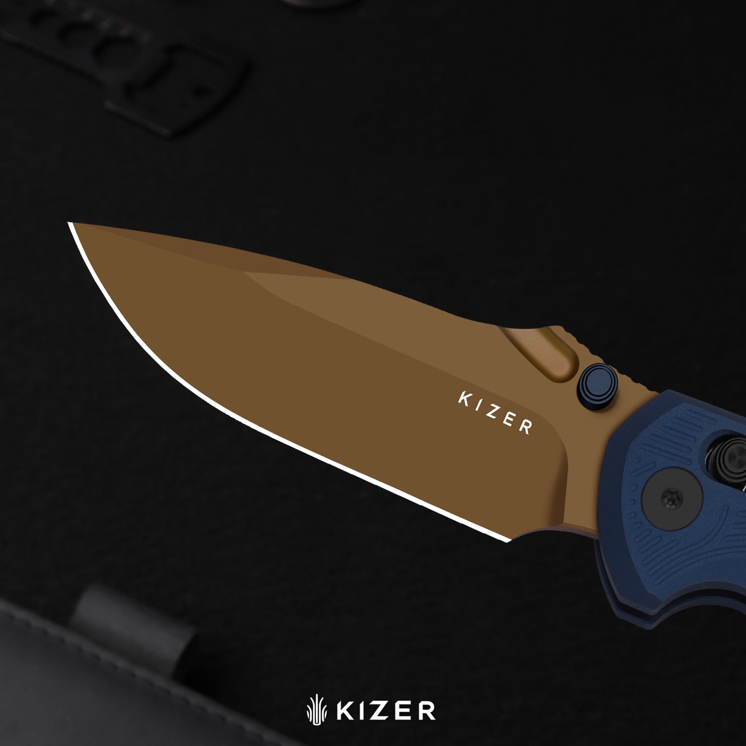 Khamsin | Kizer Clutch Lock™ | Nitro-V | Sandstorm Aluminum | Satin Finish | KizerV™ 3791A3