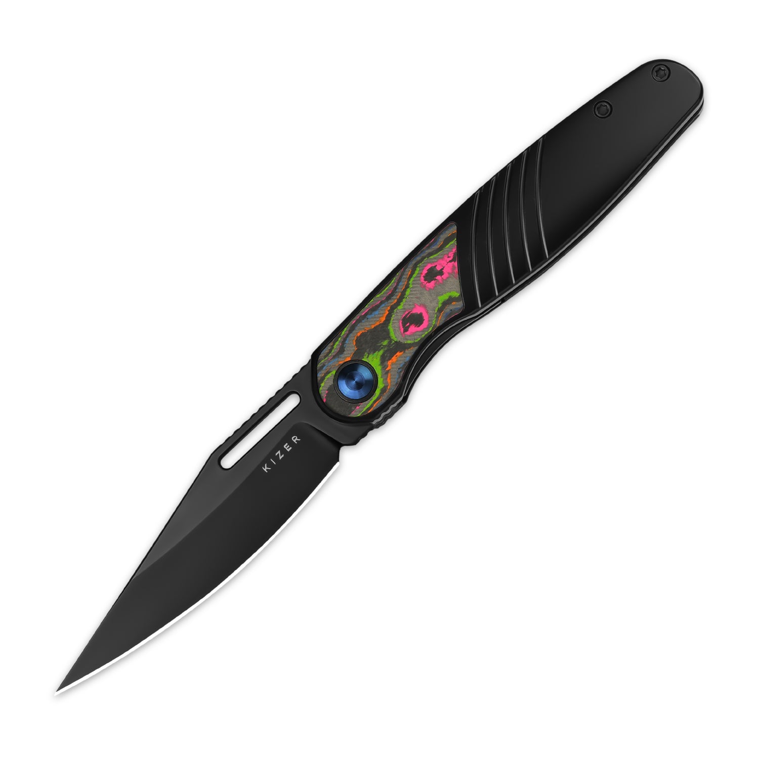 Raze | S45VN | Titanium & Camo Carbon | KizerB™ 3720A1
