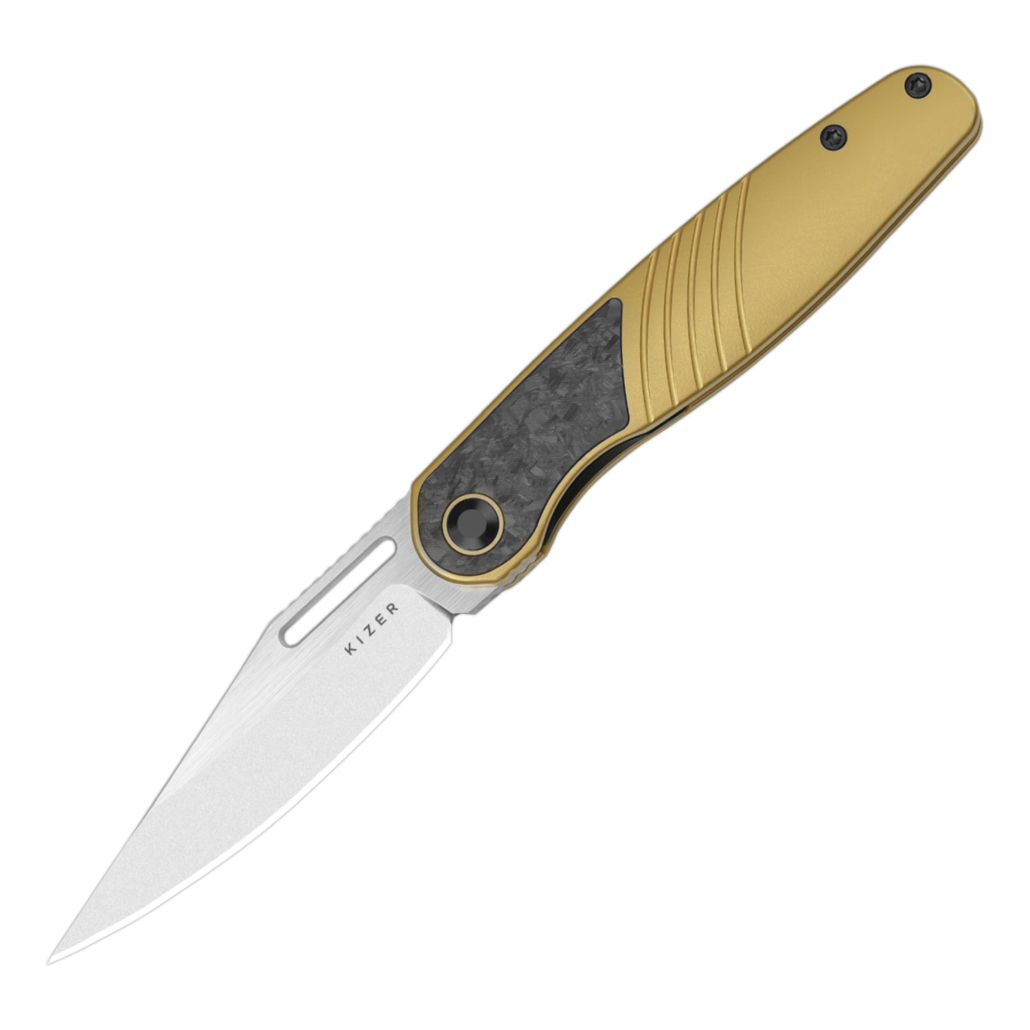 Raze | S45VN | Titanium & Carbon Fiber | KizerB™ 3720A3