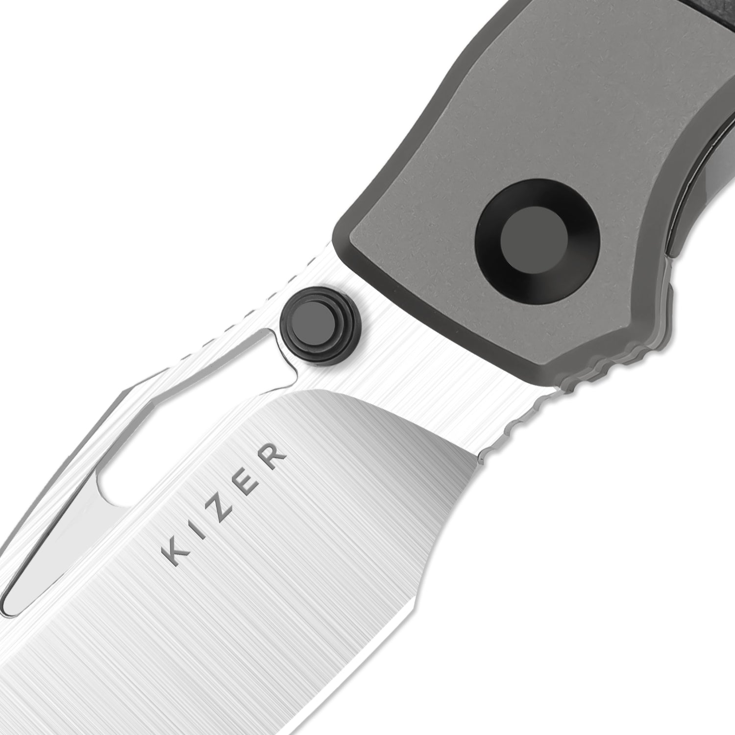 Shrike | S45VN | Titanium & Carbon Fiber | Front Flipper | KizerB™ 3746A1