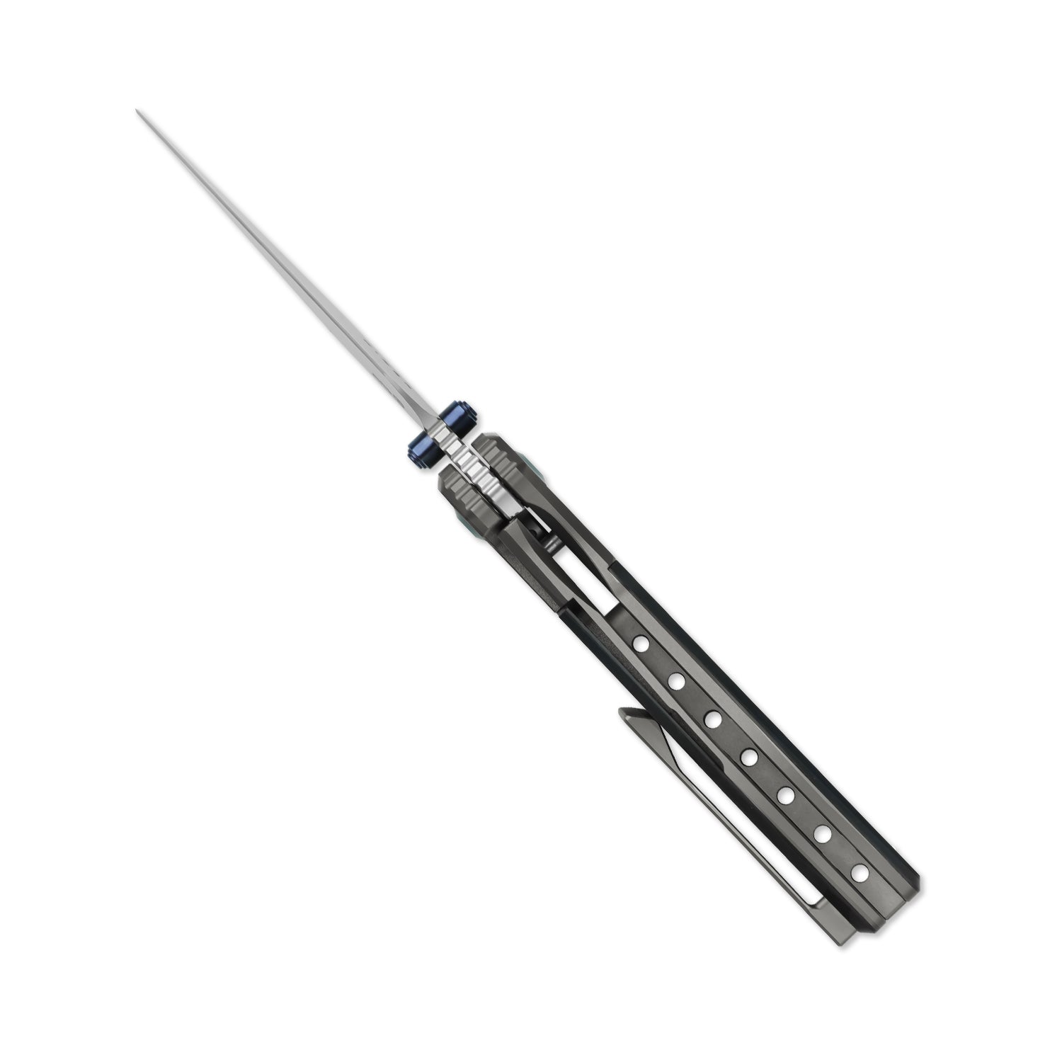 Shrike | S45VN | Titanium & Richlite | Front Flipper | KizerB™ 3746A3