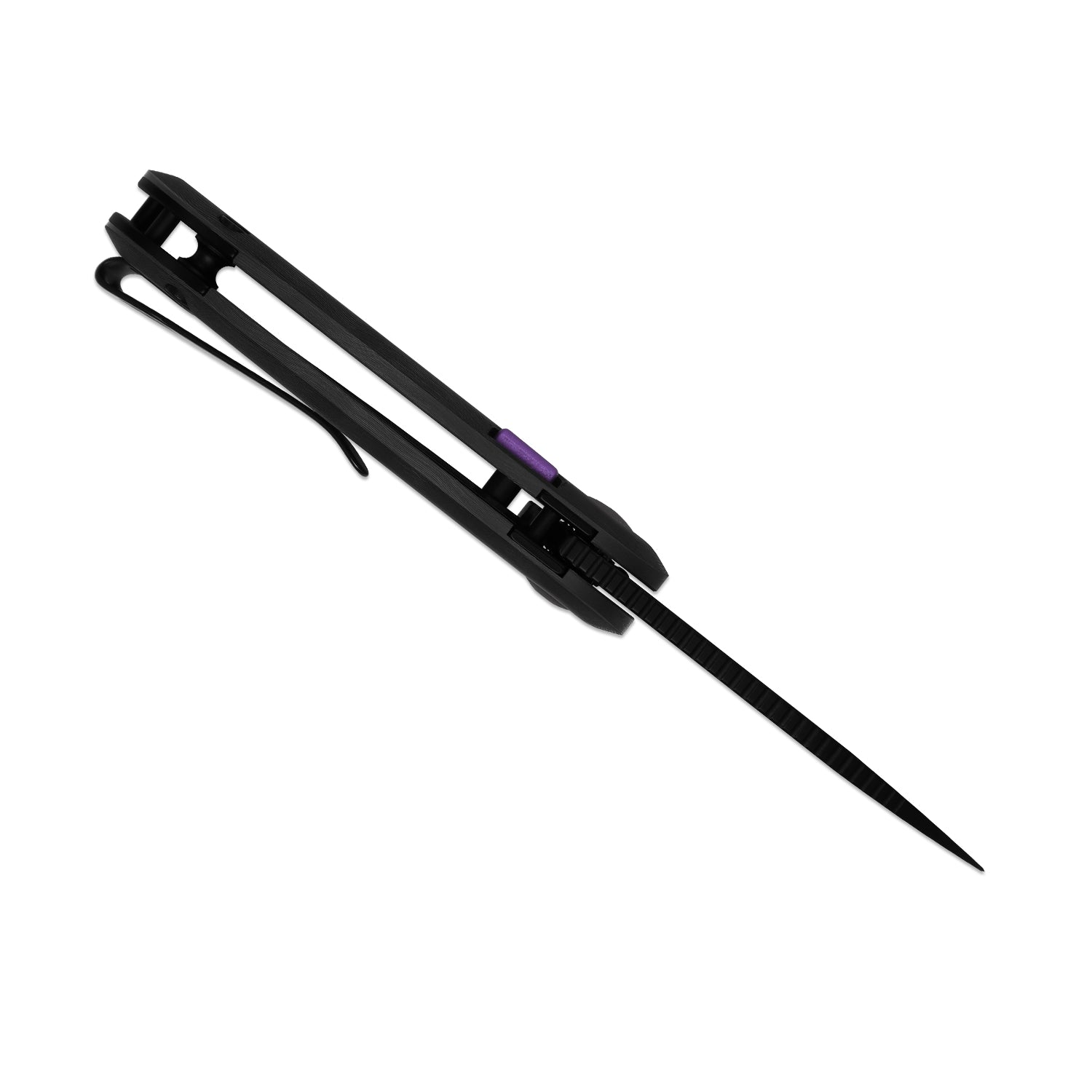 Microbe™ | 5Th Pocket Knife | Kizer Button Liner Lock™ | Fat Carbon Black Dune Handle | KizerB™ 2742A3