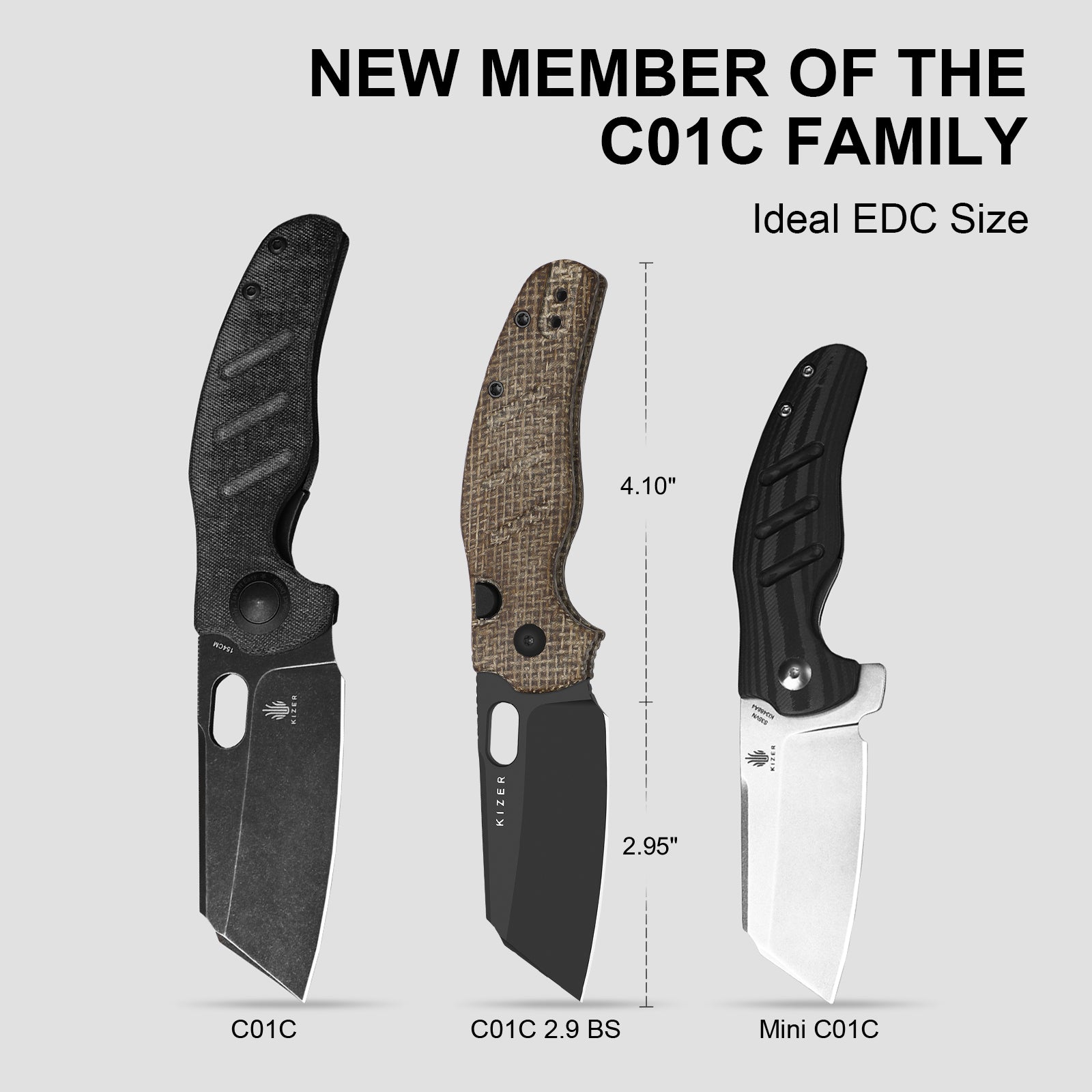 Sheepdog® Knives C01C | Kizer Button Liner Lock™ | DLC Ultra | ELMAX | Norplex UltreX™ Micarta | KizerB™ 3488.29BSA2