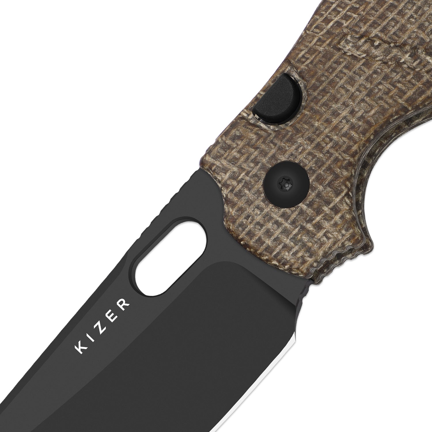 Sheepdog® Knives C01C | Kizer Button Liner Lock™ | DLC Ultra | ELMAX | Norplex UltreX™ Micarta | KizerB™ 3488.29BSA2