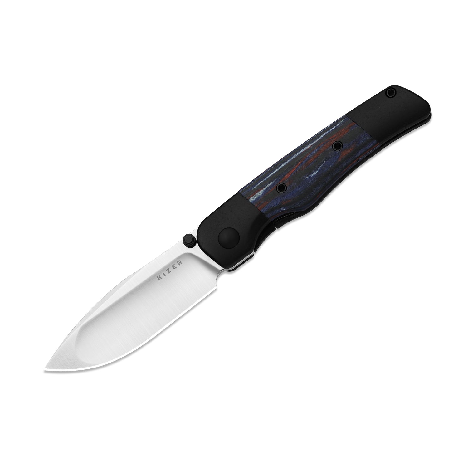 Coywolf | Compound Grind | Titanium & Reconstituted Wood | Frame Lock | KizerB™ 3685A2