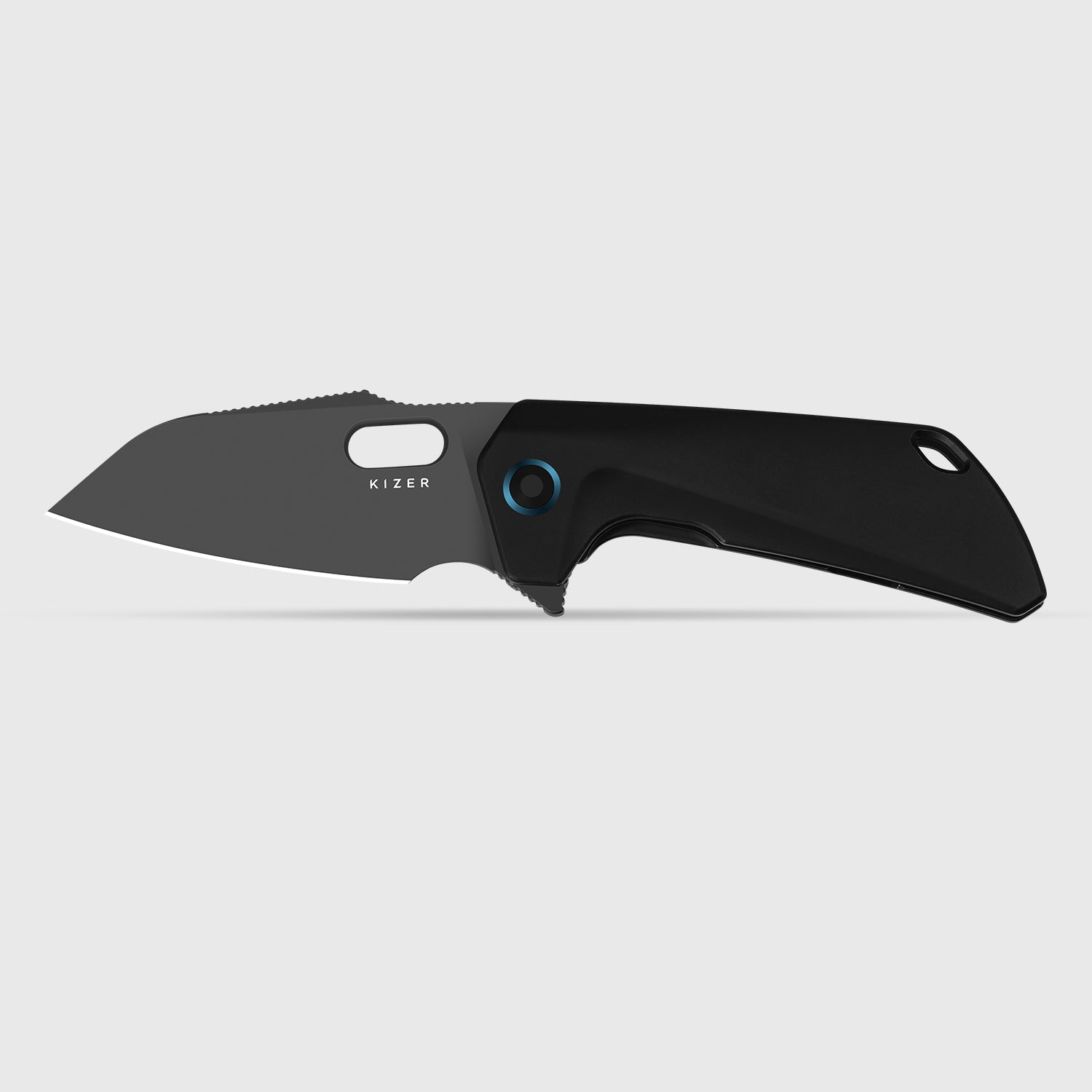 Takahe | Titanium Handle | Gold Pivot Collar | Matte DLC Ultra | KizerB™ 3701A2