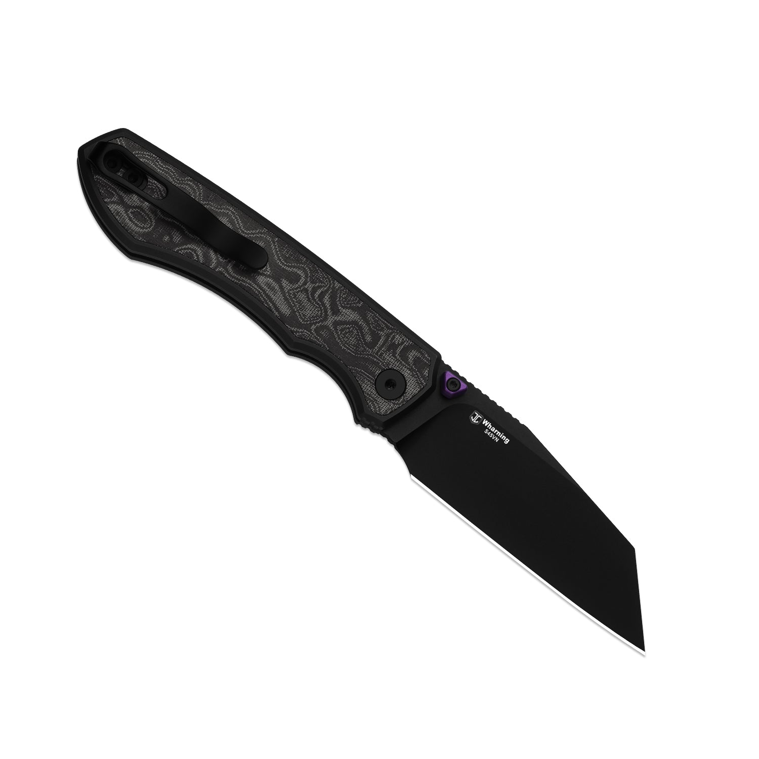 Wharning | Kizer Button Liner Lock™ | WHARNCLIFF | S45VN | KizerB™ 3738A2