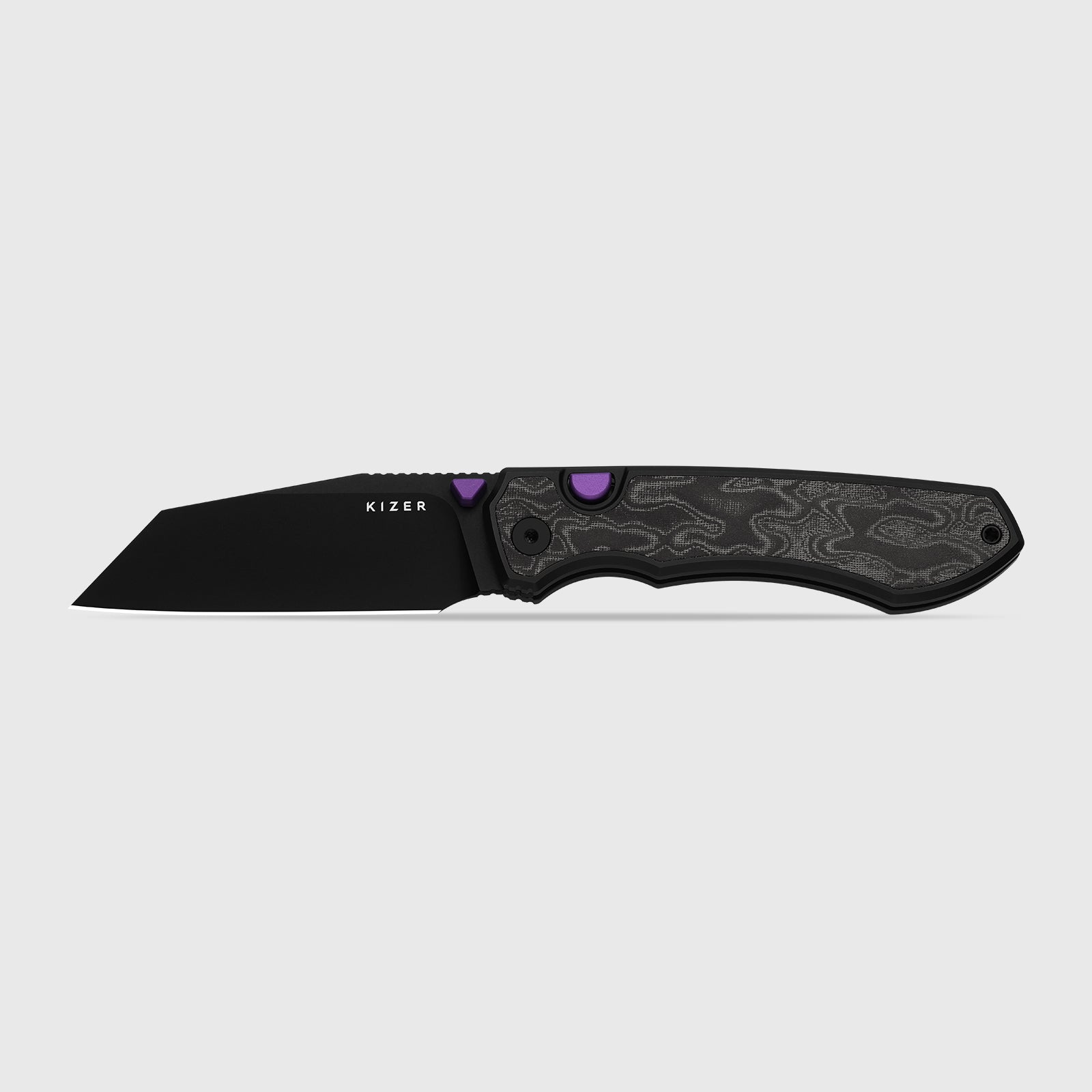 Wharning | Kizer Button Liner Lock™ | WHARNCLIFF | S45VN | KizerB™ 3738A2