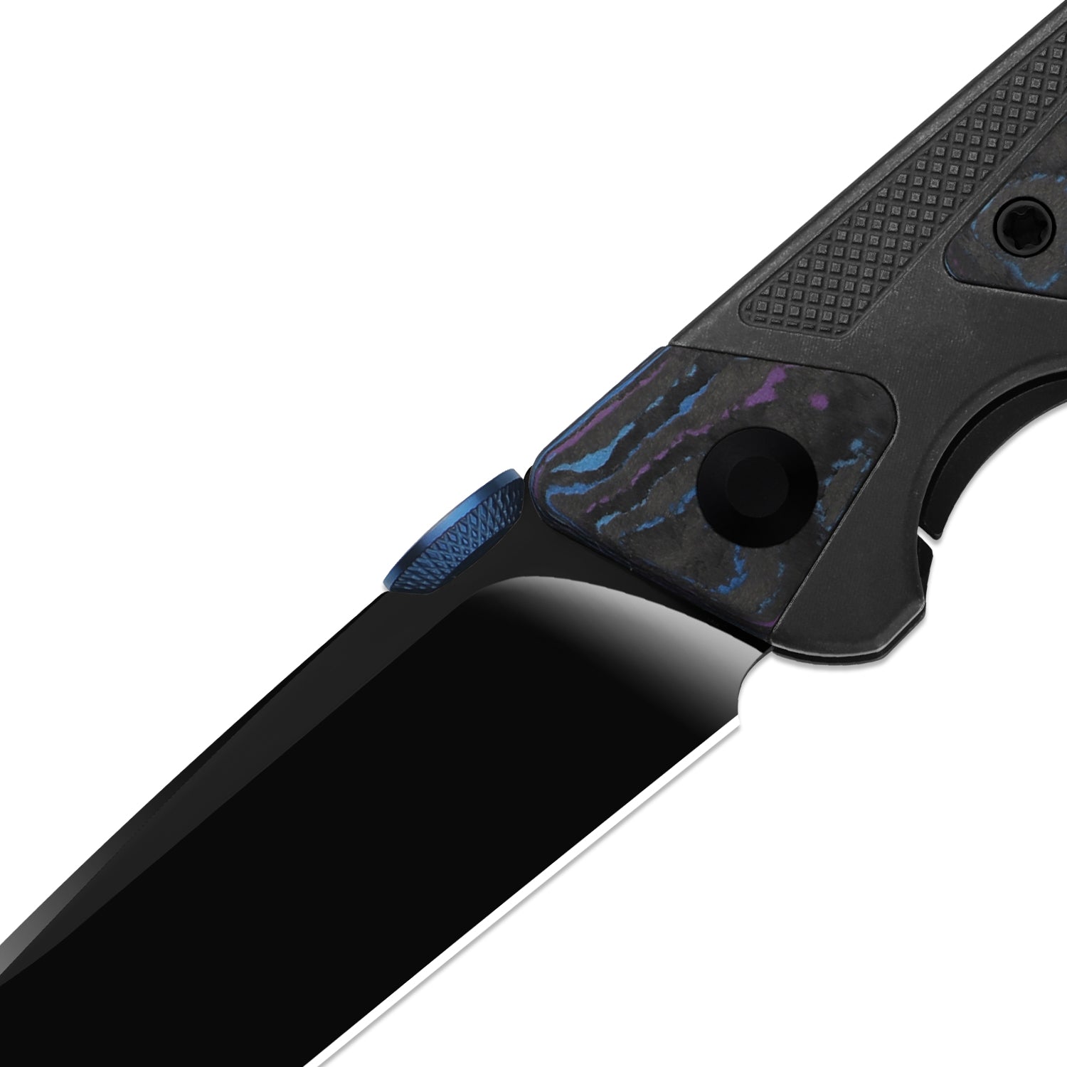 Sable Chief | K390 | Polished DLC Ultra | Titanium & CamoCarbon Damtanium | KizerB™ 3745A1