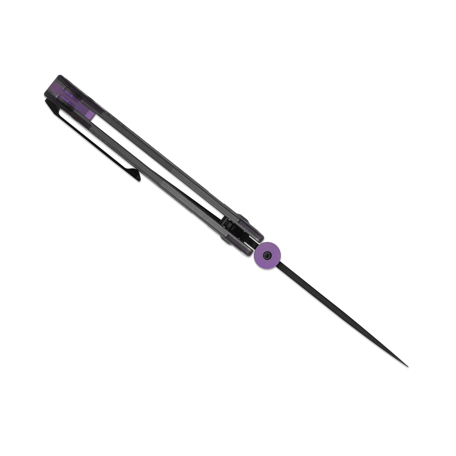Sable Chief | K390 | Polished DLC Ultra | Titanium & FatCarbon Purple Haze | KizerB™ 3745A2