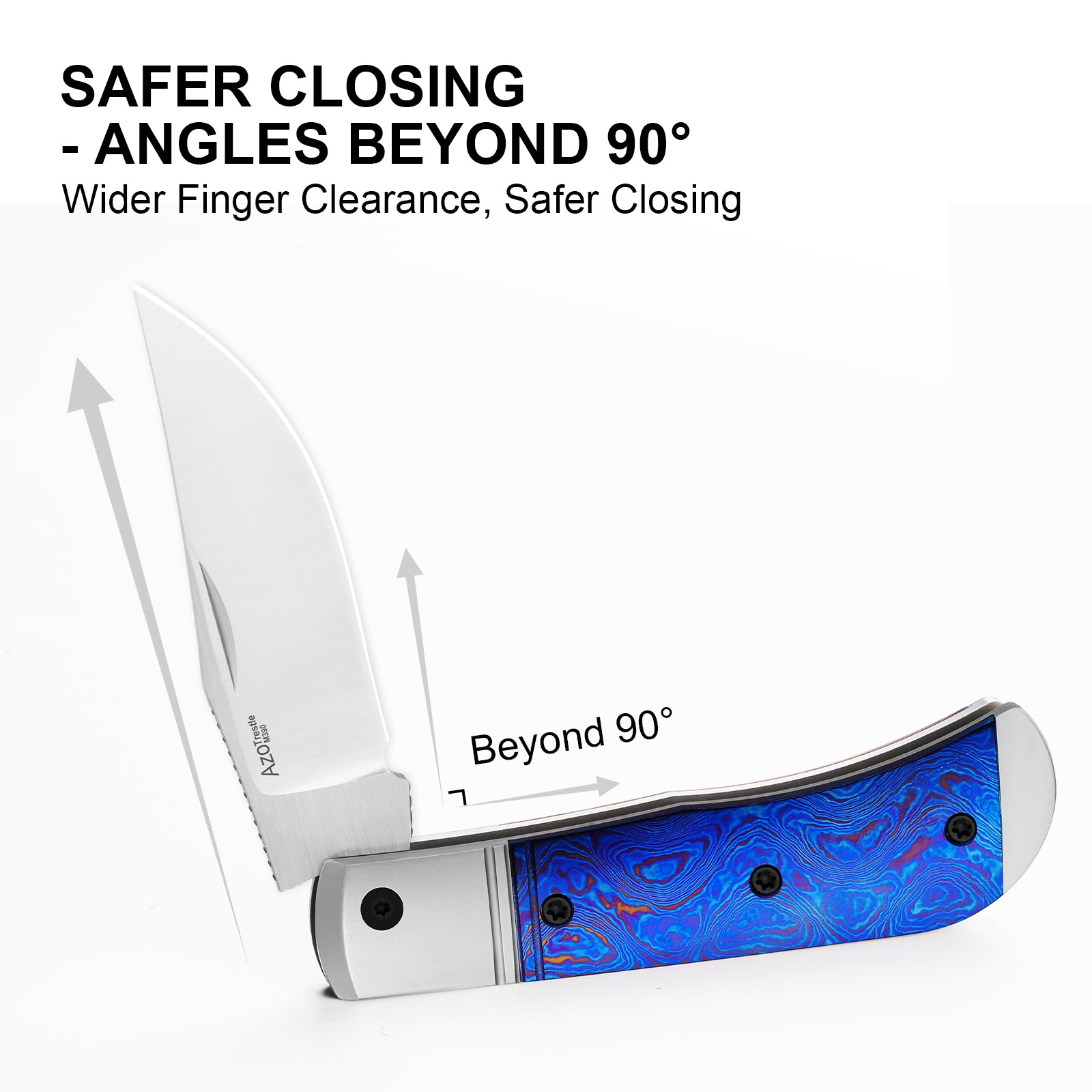 Trestle | M390 | Titanium & Timascus | KizerB™ 3761A6 | Limited