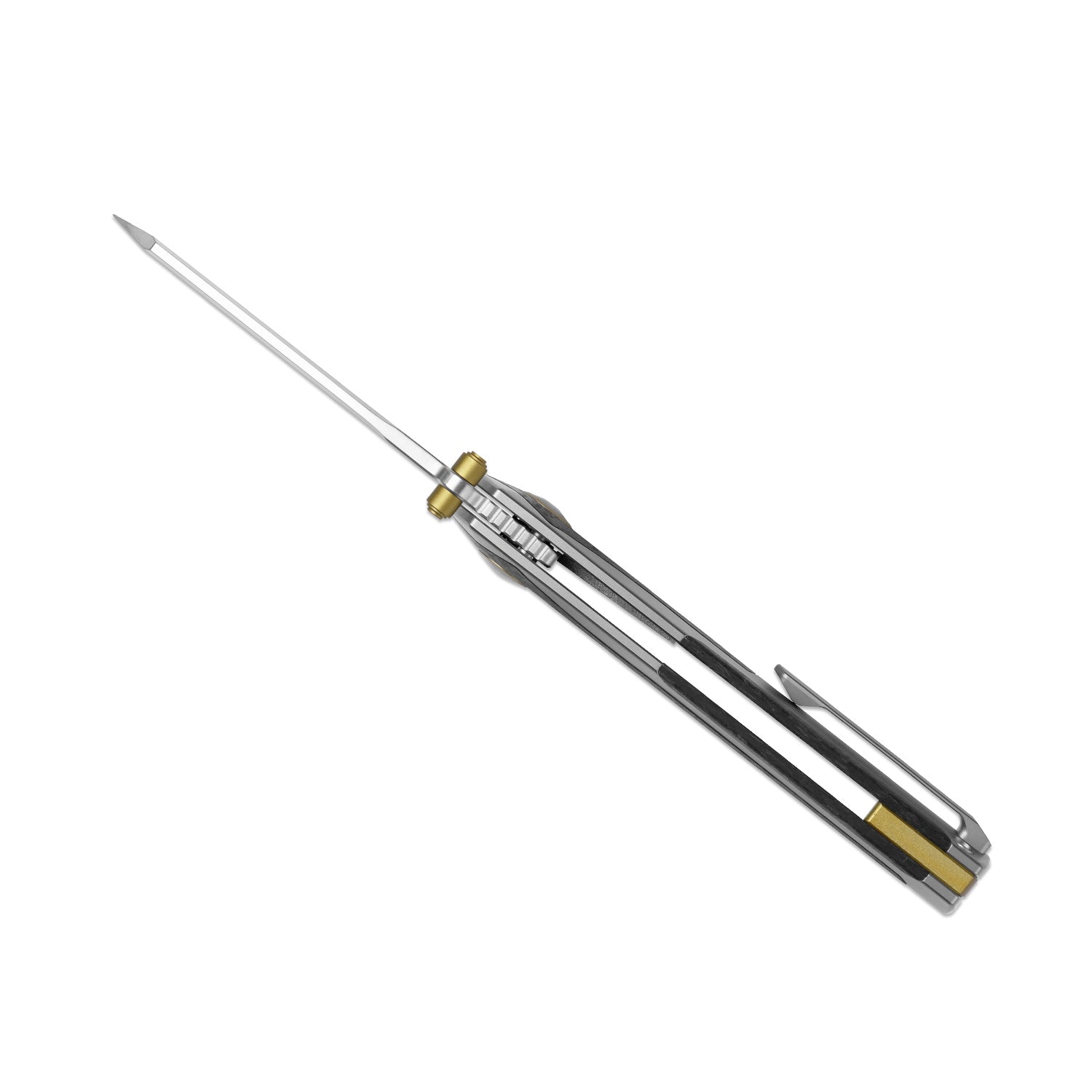Staff | Frame Lock | S45VN | Titanium & Carbon Fiber | Satin Finish | KizerB™ 3795A2