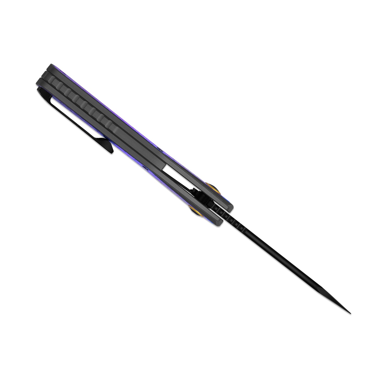 Draca | Flipper | S45VN | Aluminum & Crystallized Titanium | KizerB™ 4751A2