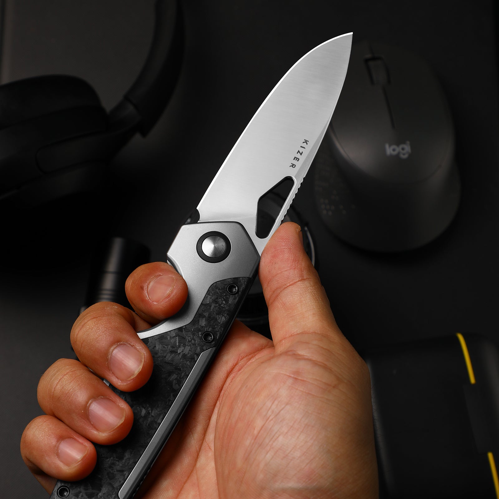 Serpentine | Jonathan Styles | Elmax with DLC | Thumb Hole & Front Flipper | Frame Lock | KizerB™ 3759FDA2