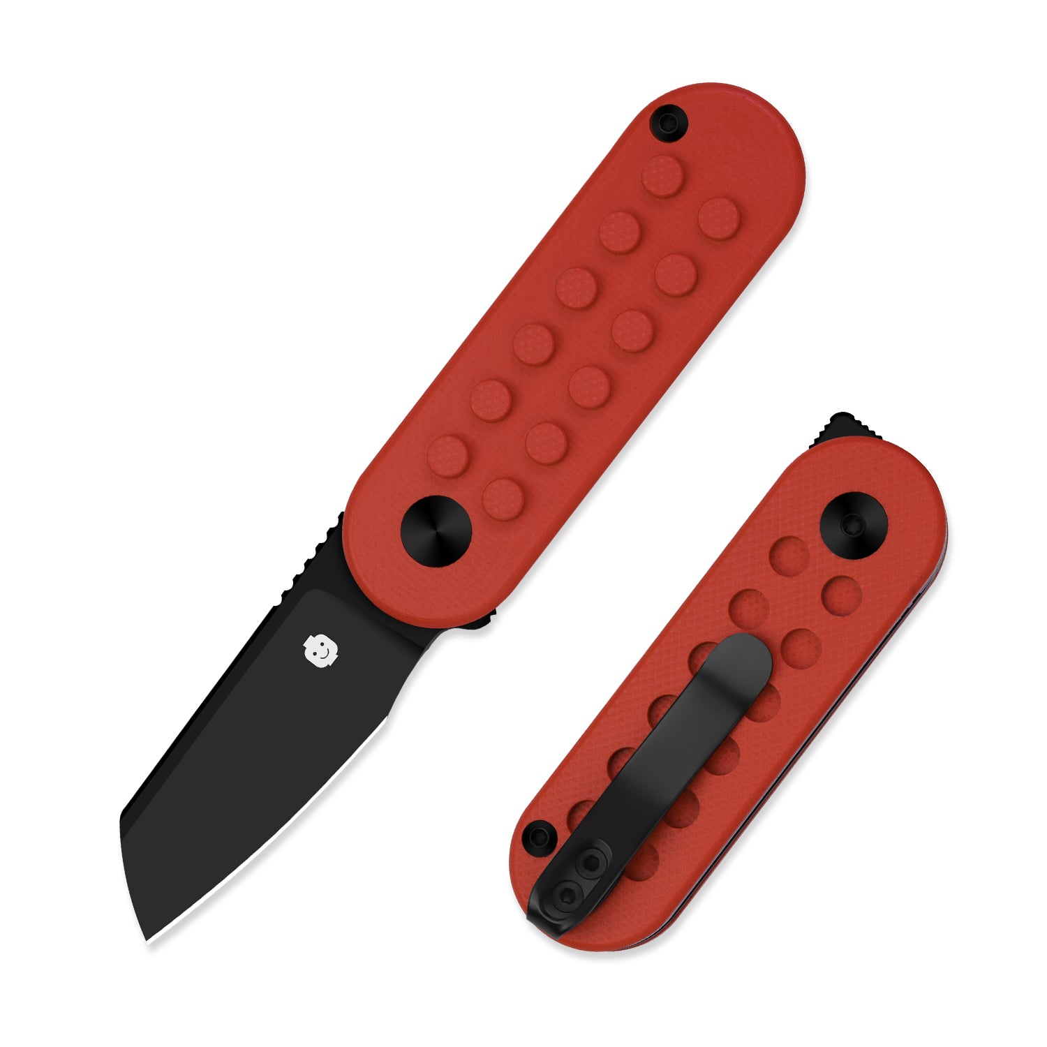 Mini Bay | 14C28N | Red Brick G10 Handle | KizerV™ 2583A4