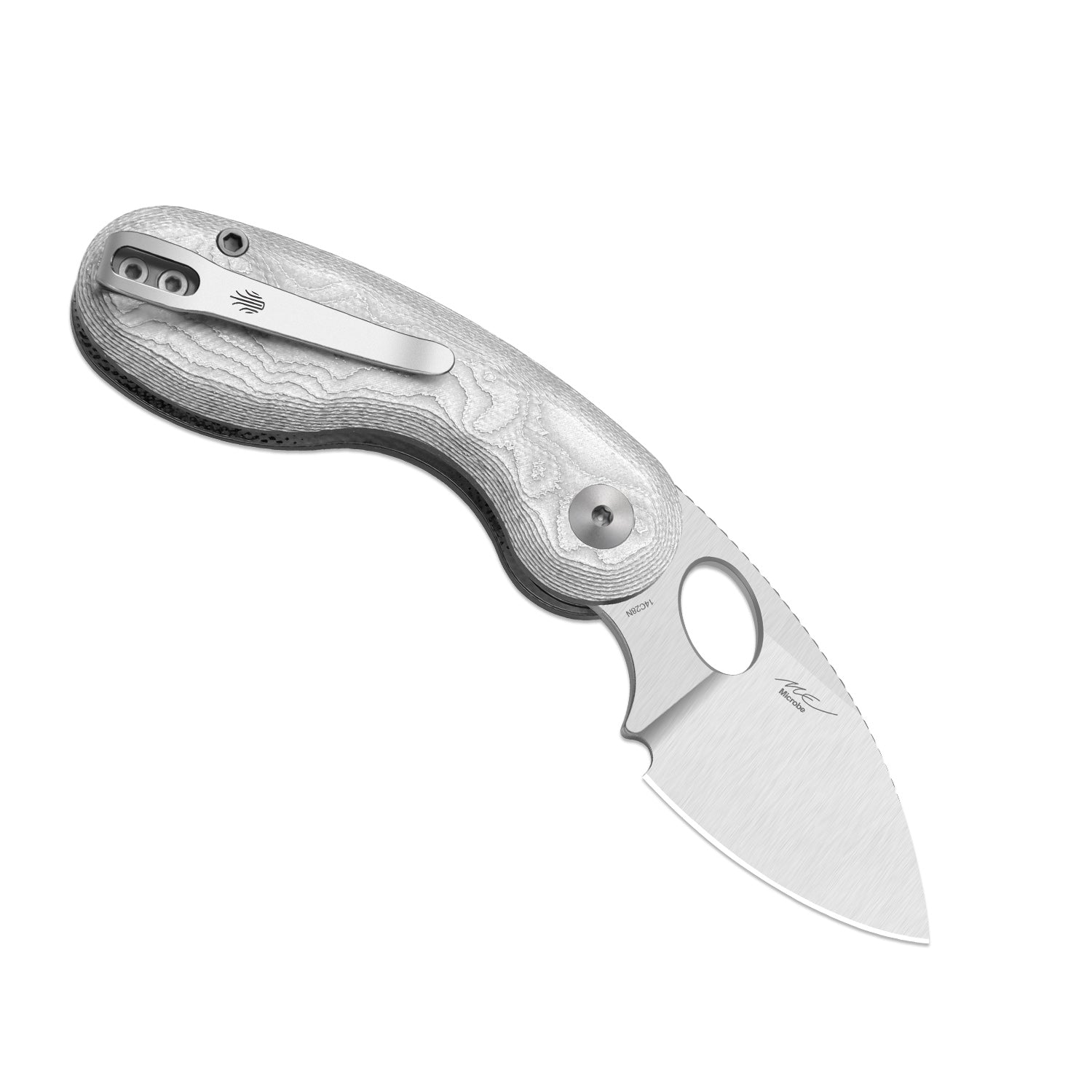 Microbe™ | 5Th Pocket Knife | Kizer Button Liner Lock™ | Aluminum Foil G10 Handle | KizerV™ 2742A11