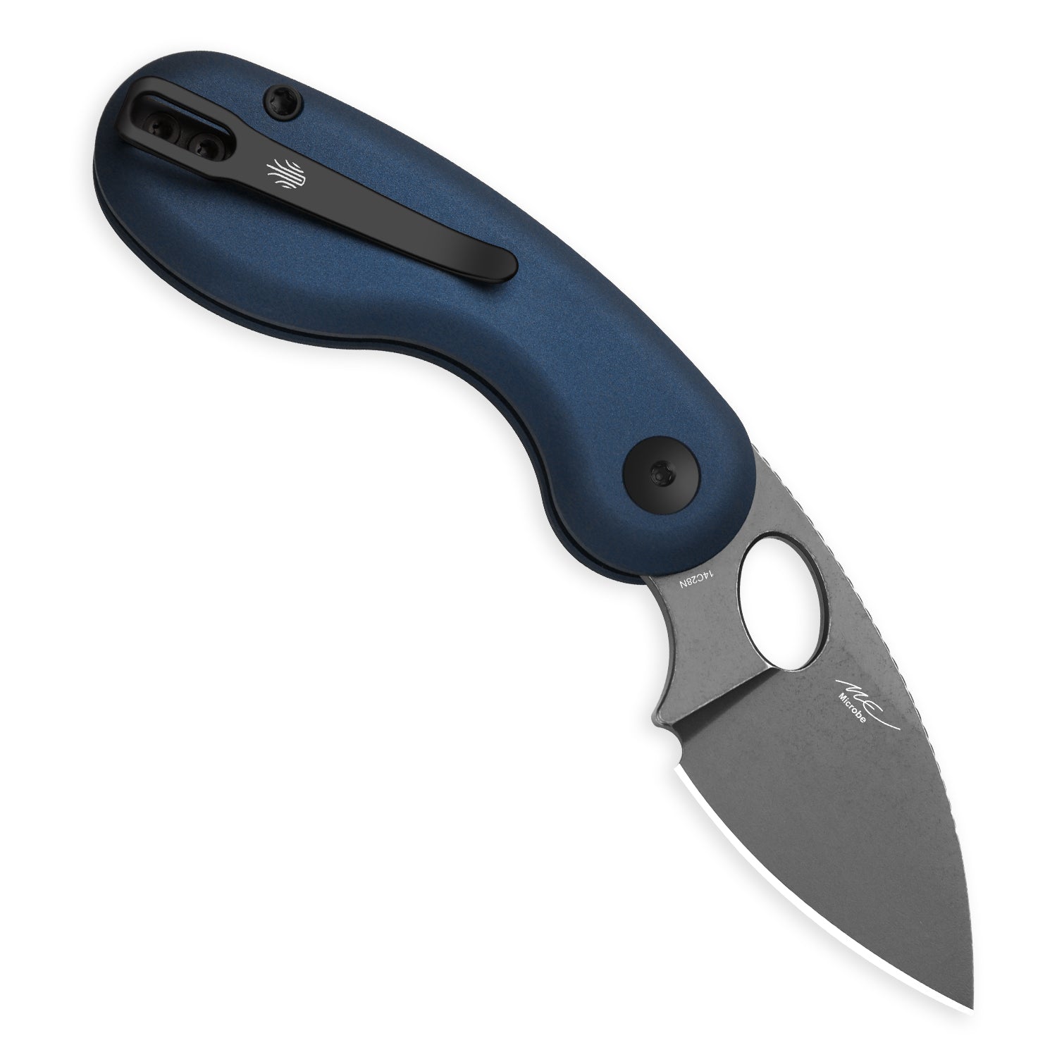 Microbe™ | Kizer Button Liner Lock™ | 14C28N | Aluminum | KizerV™ 2742A1