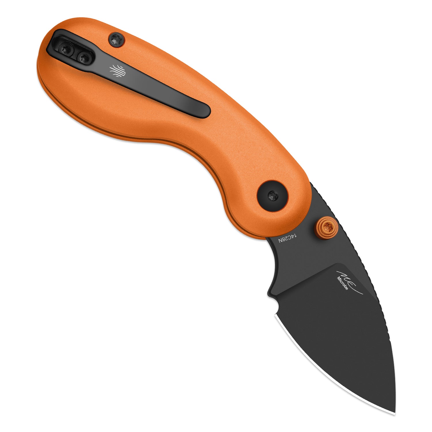 Microbe™ | Kizer Button Liner Lock™ | 14C28N | Aluminum | KizerV™ 2742A3