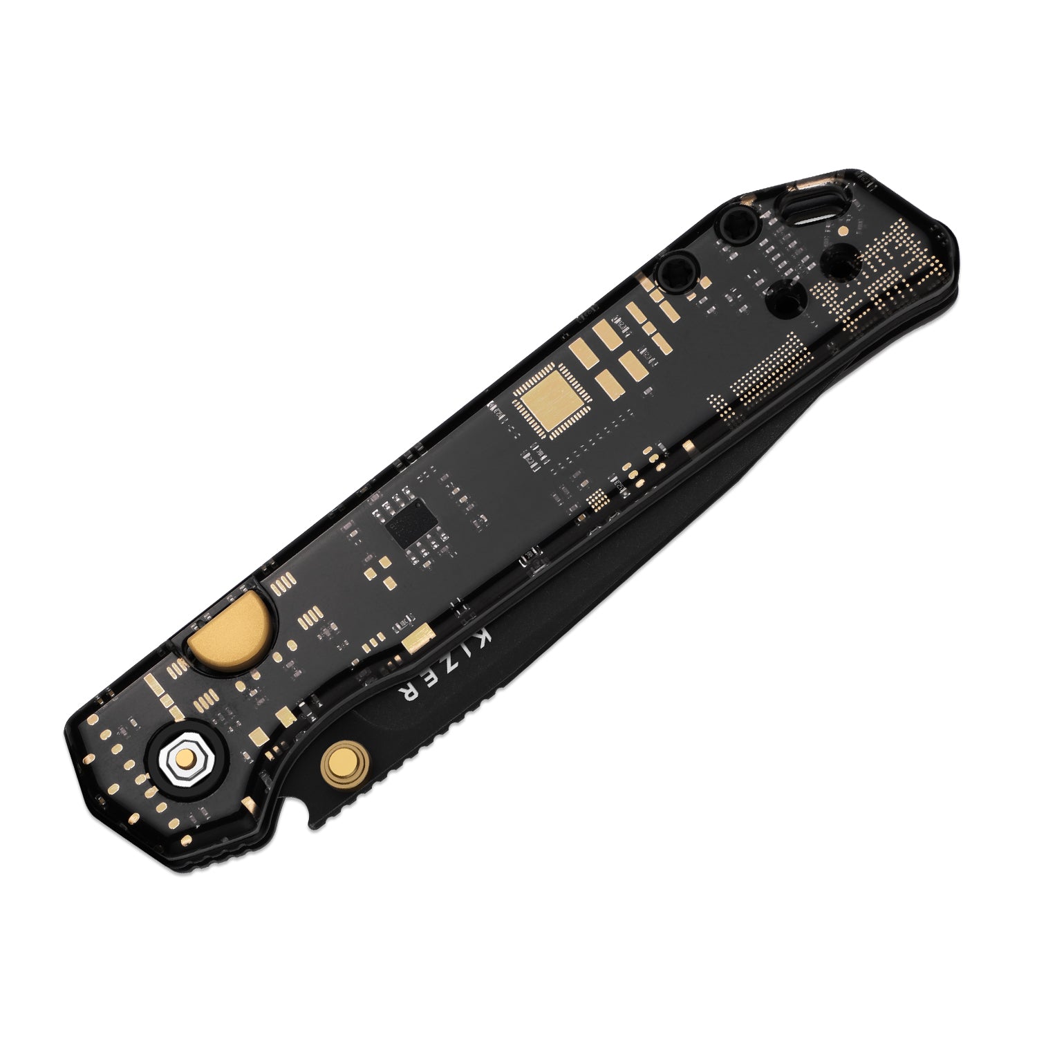 Begleiter 2.9 | Kizer Button Liner Lock™ | BD1N | Resin & PCB | Satin Finish | KizerV™ 3458.2BDA3
