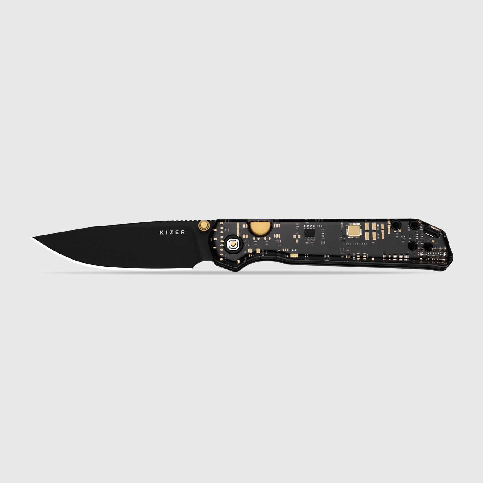 Begleiter 2.9 | Kizer Button Liner Lock™ | BD1N | Resin & PCB | Satin Finish | KizerV™ 3458.2BDA3