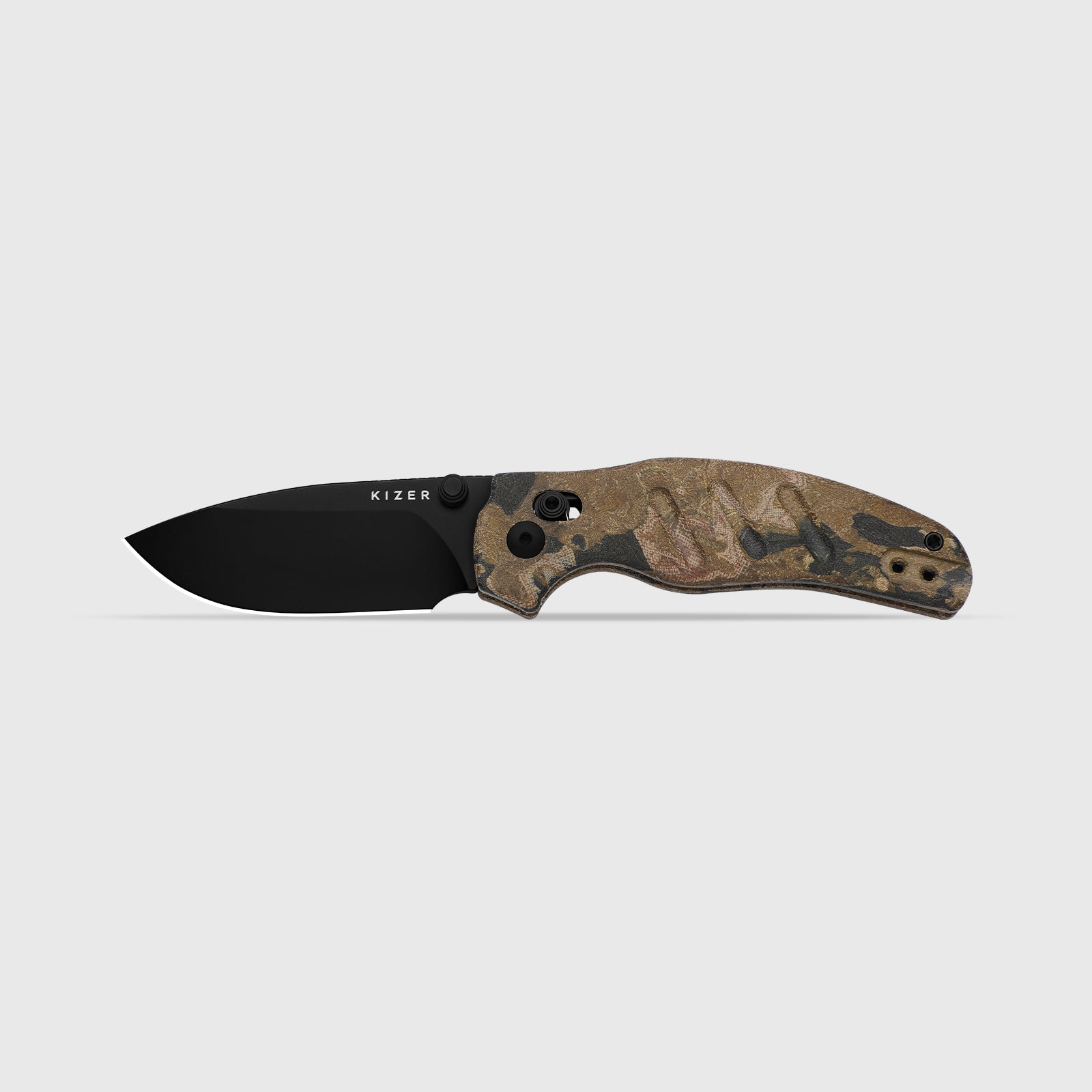 Sheepdog® C01C 2.9 CD | Current Micarta (Yellow Burl Canvas) | Kizer Clutch Lock™ | Nitro-V | KizerV™ 3488.29CDA4