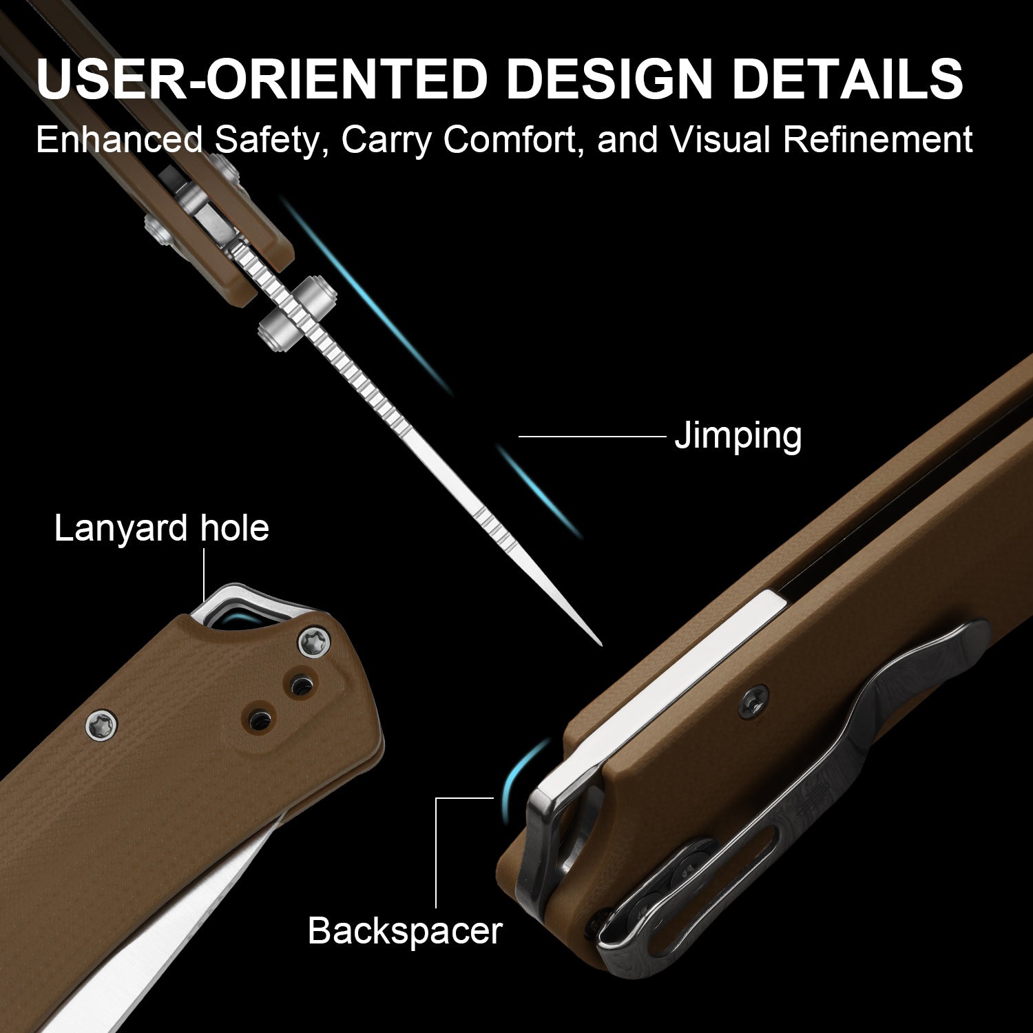 T1 CD | Kizer Clutch Lock™ | Drop Point Blade | Nitro-V| G10 | KizerV™ 3490.2CA2