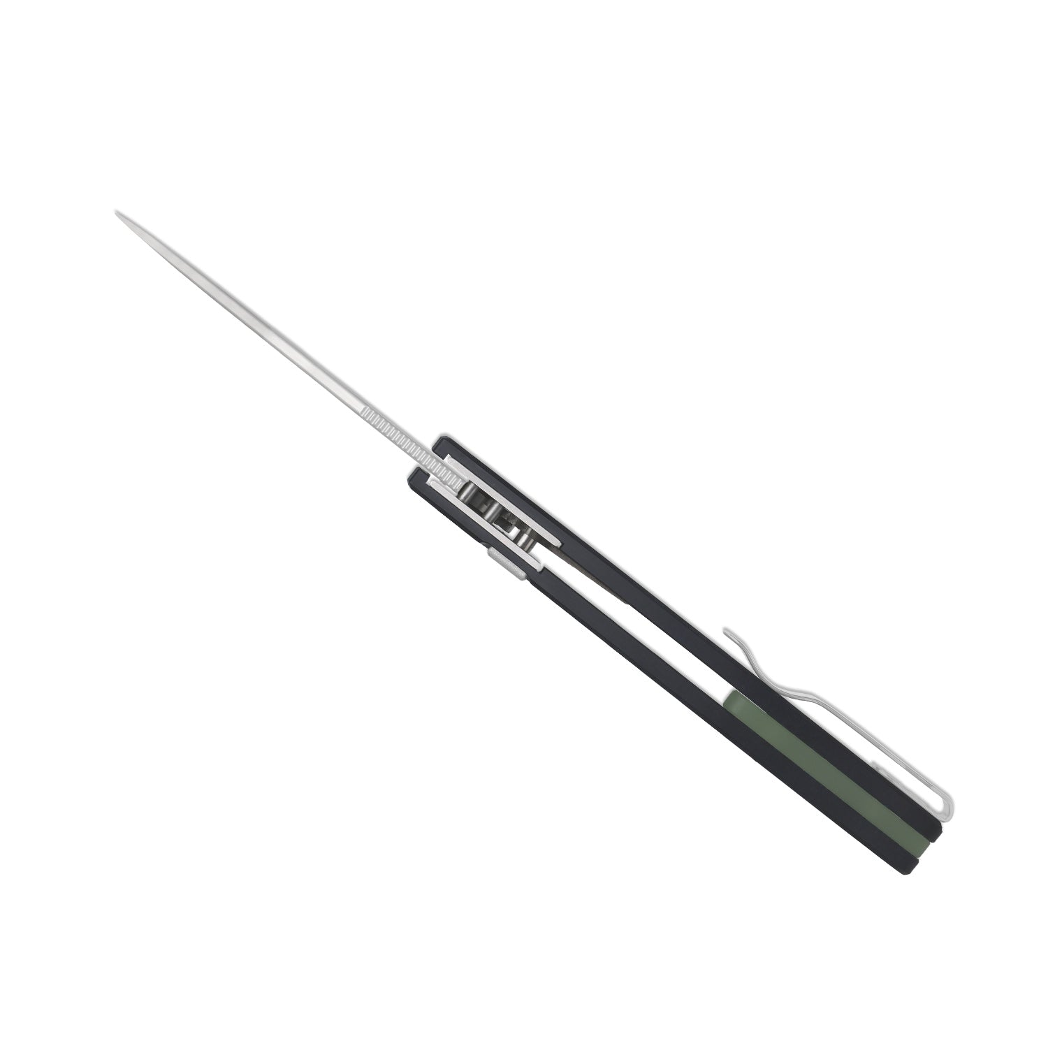 Masu | Kizer Button Liner Lock™ | GID Green G10 | 14C28N | Richlite | KizerV™ 3697A1