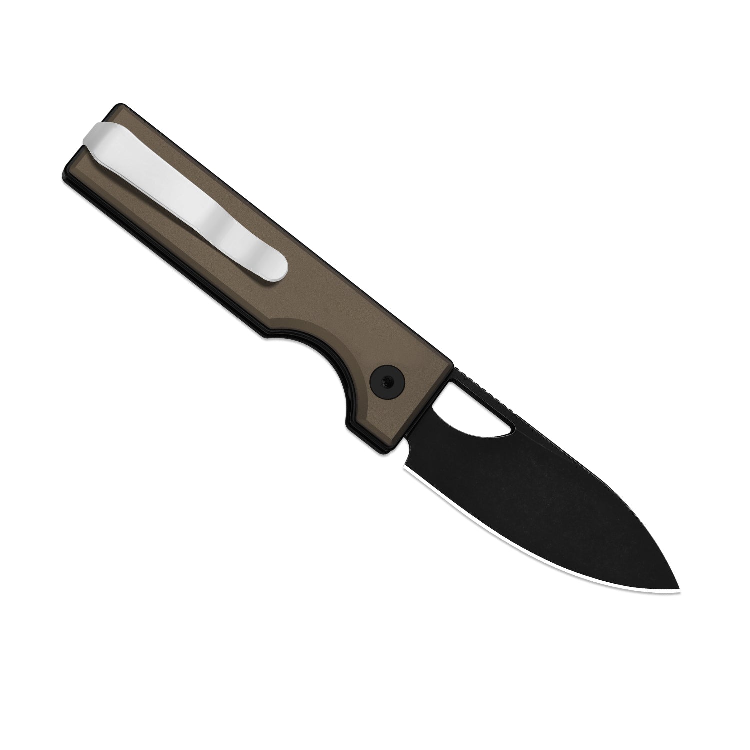 Little Ringbo | Kizer Button Liner Lock™ | Aluminum | AEB-L PVD Coating & Stonewashed | KizerV™ 3708A2