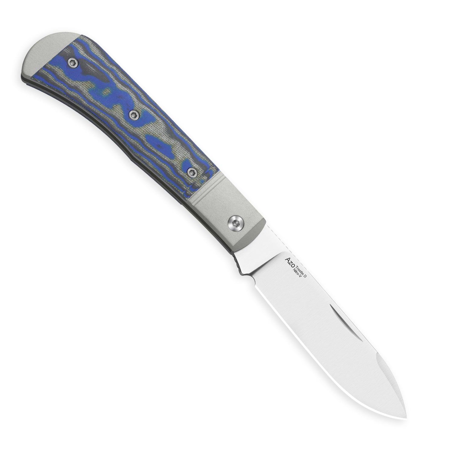 Trestle D | Micarta With Vortex Pattern | Slip Joint | Nitro-V | KizerV™ 3760A2