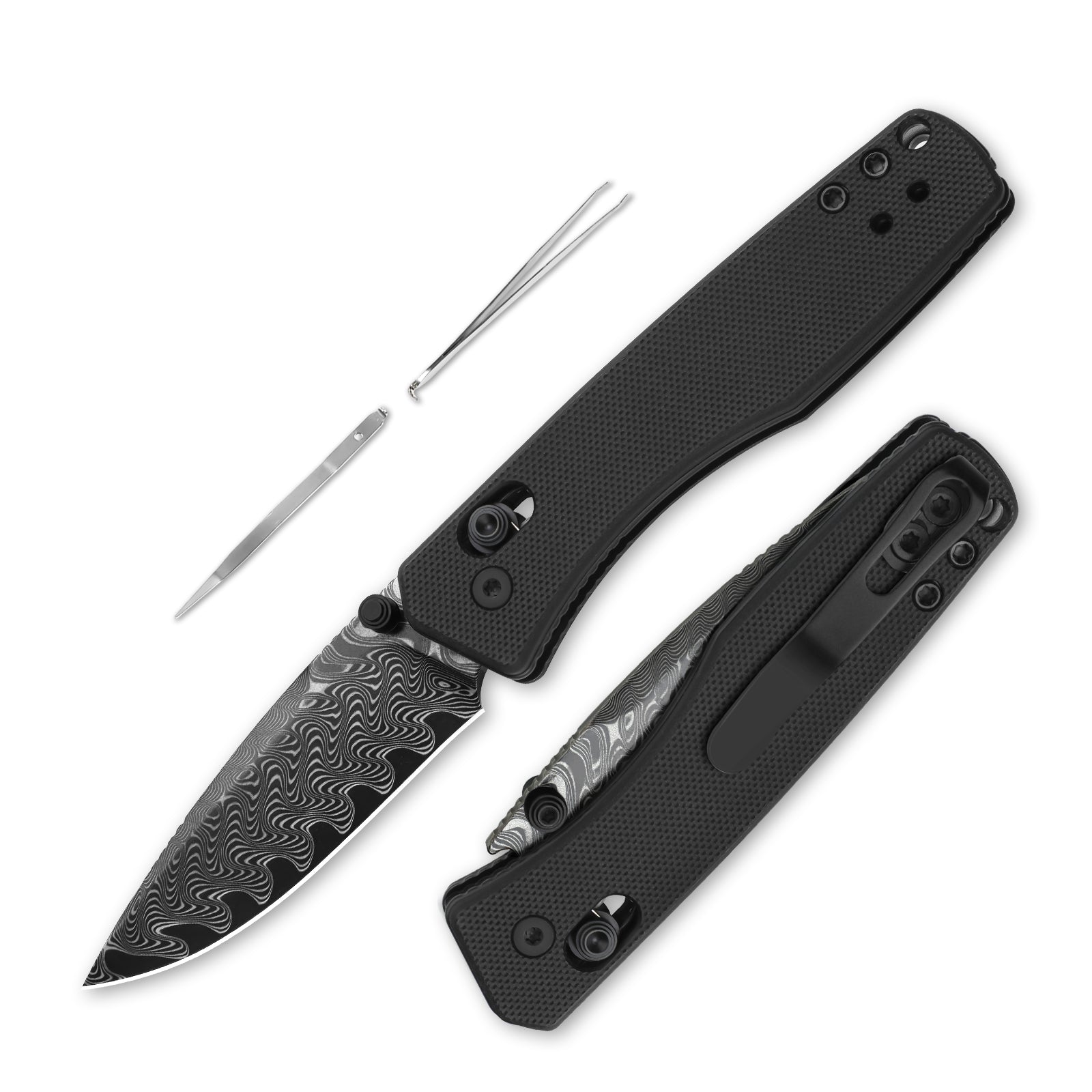 Aegis | Kizer Clutch Lock™ | Damascus | G10 | KizerV™ 3774A2