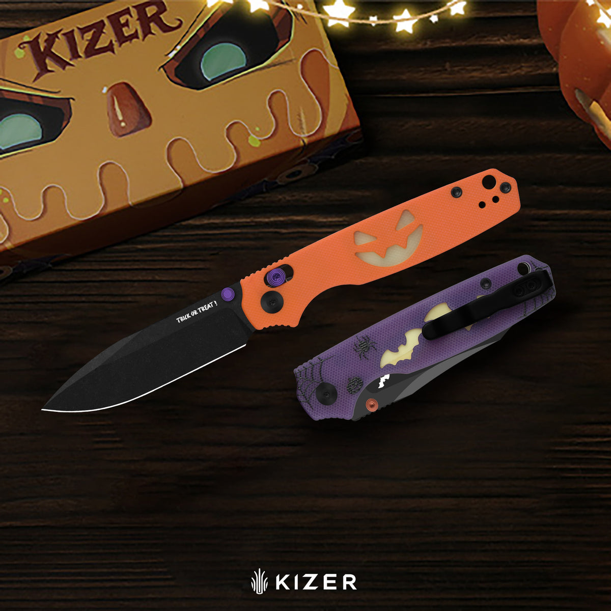 Halloween | Pokiman CD | AEB-L | G10 Handle with GID Inlays | KizerV™ 3789HW2 | Halloween Special Edition