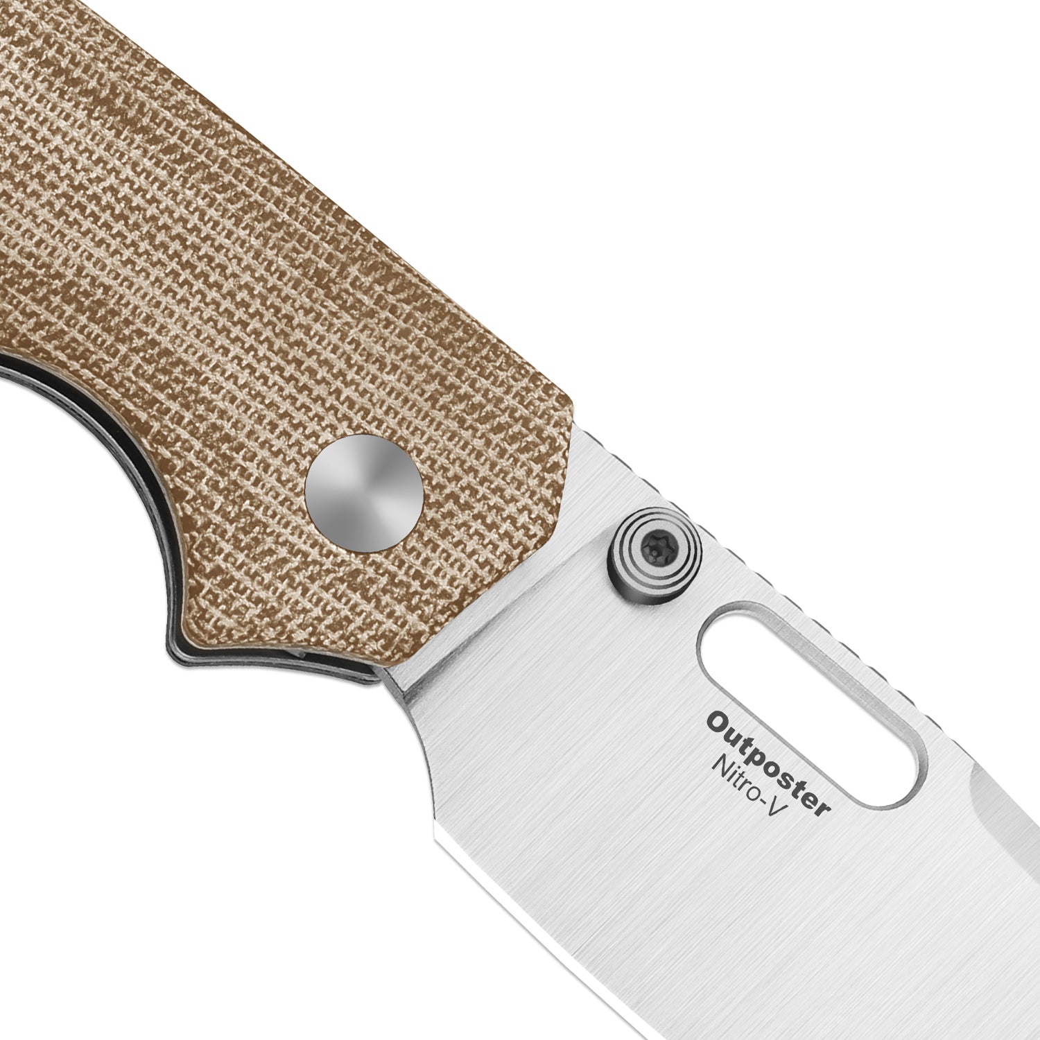 Outposter | Kizer Button Liner Lock™ | Norplex UltreX™ Micarta | Nitro-V + Satin | KizerV™ 3802BDA1