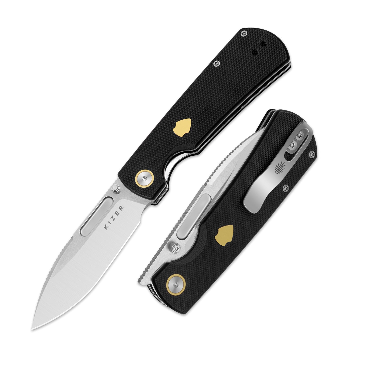 Retro | Nitro-V | G10 & Brass | KizerV™ 4726A2
