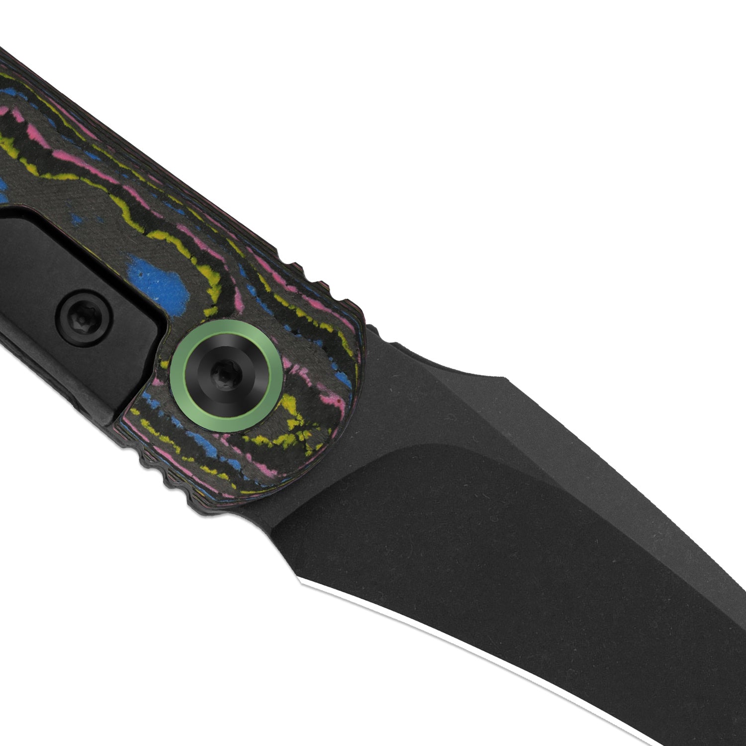 Feist 3 | CPM S90V + Matte DLC Ultra | Hawkbill | UV-Luminescent | Titanium (Matte DLC Ultra) & CamoCarbon Ultimate Warrior | KizerX™ 3499.3A3