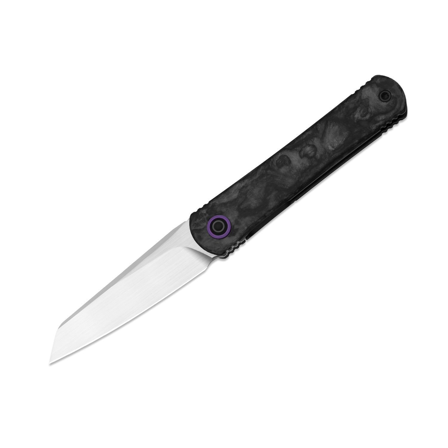 Feist 3 | CPM S90V + Hand-brushed | Titanium & KizerNova™ CF Lava | Reverse Tanto | KizerX™ 3499.3A5