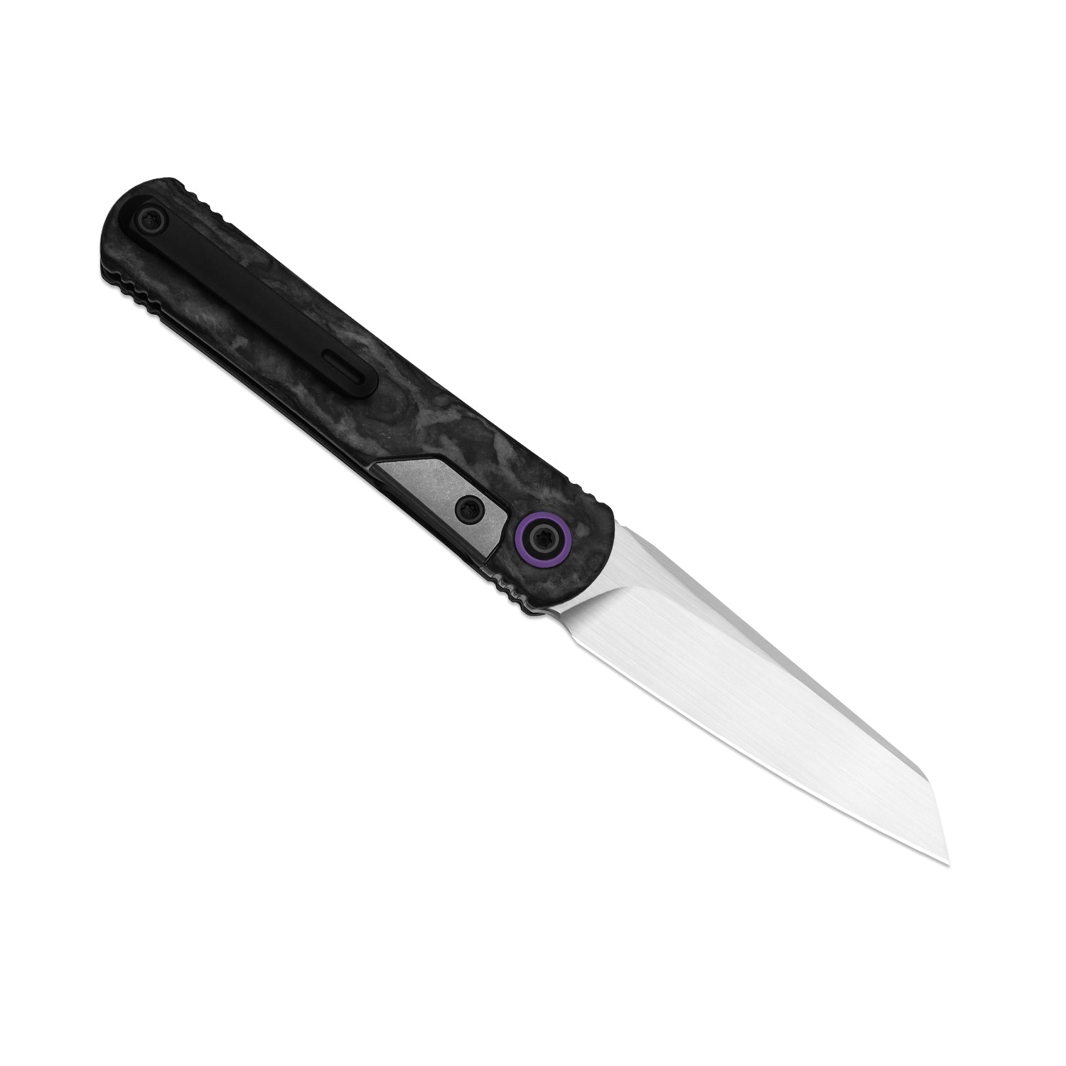 Feist 3 | CPM S90V + Hand-brushed | Titanium & KizerNova™ CF Lava | Reverse Tanto | KizerX™ 3499.3A5