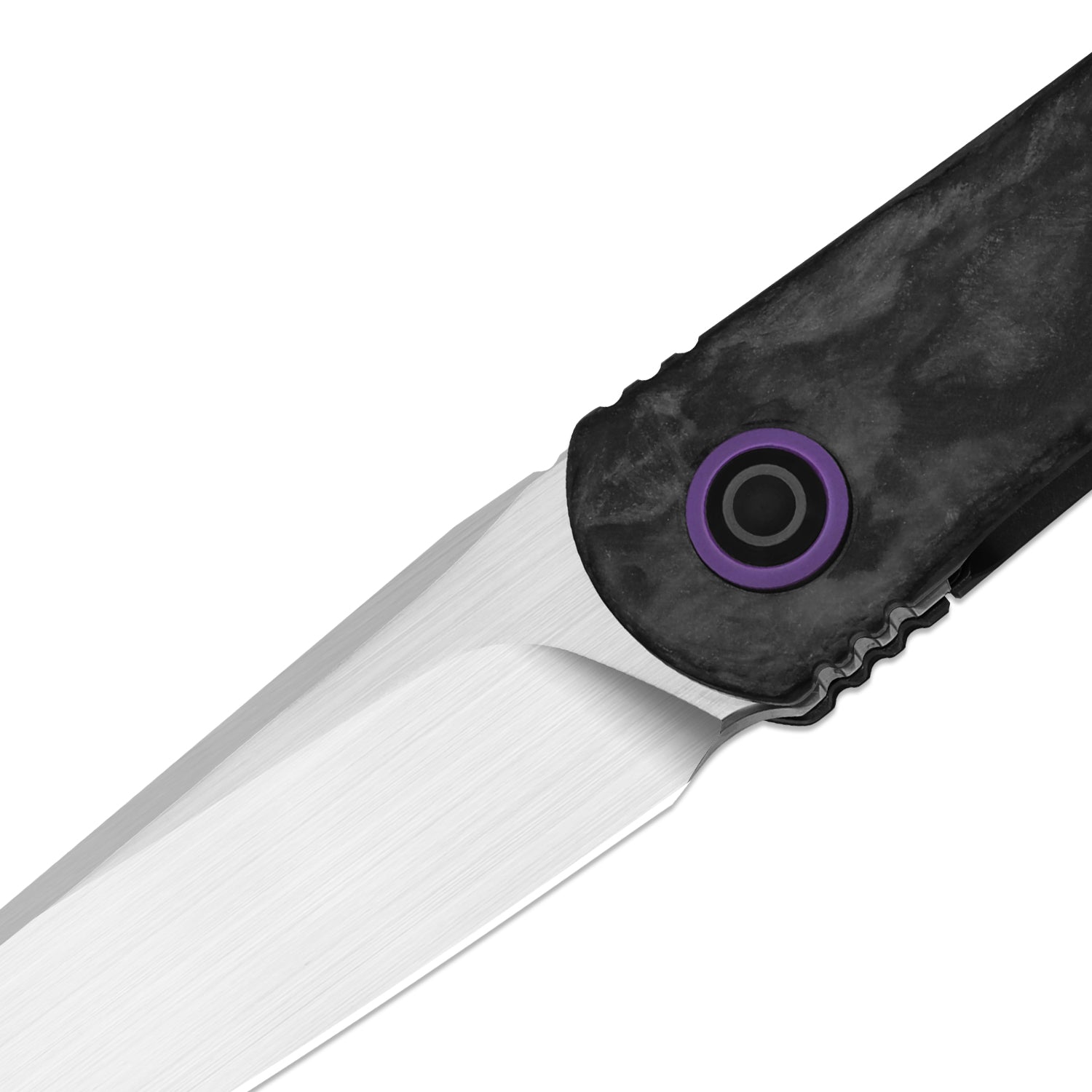 Feist 3 | CPM S90V + Hand-brushed | Titanium & KizerNova™ CF Lava | Reverse Tanto | KizerX™ 3499.3A5