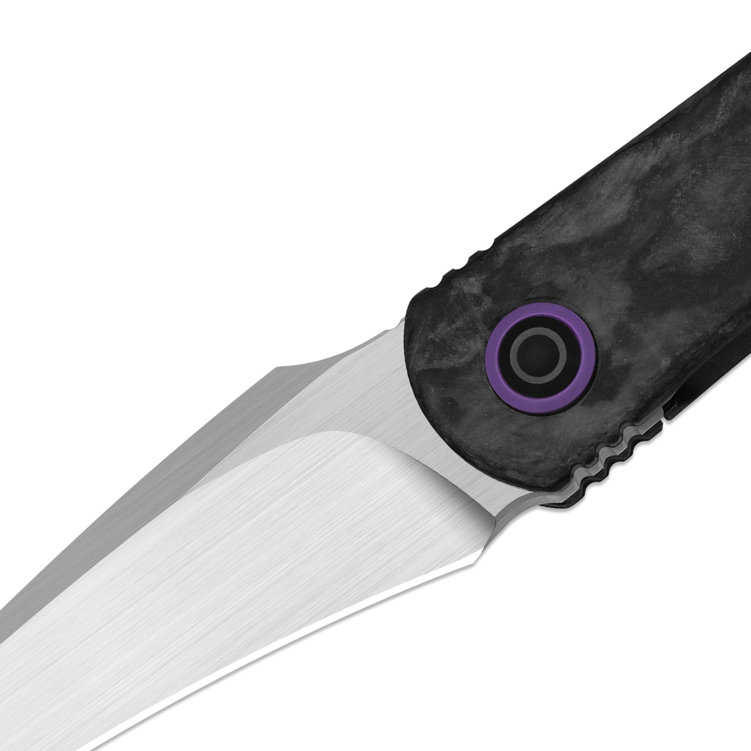 Feist 3 | CPM S90V + Hand-brushed | Titanium & KizerNova™ CF Lava | Hawkbill | KizerX™ 3499.3A9